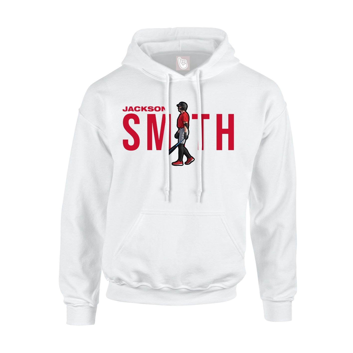 Hoodie — Player Name in White