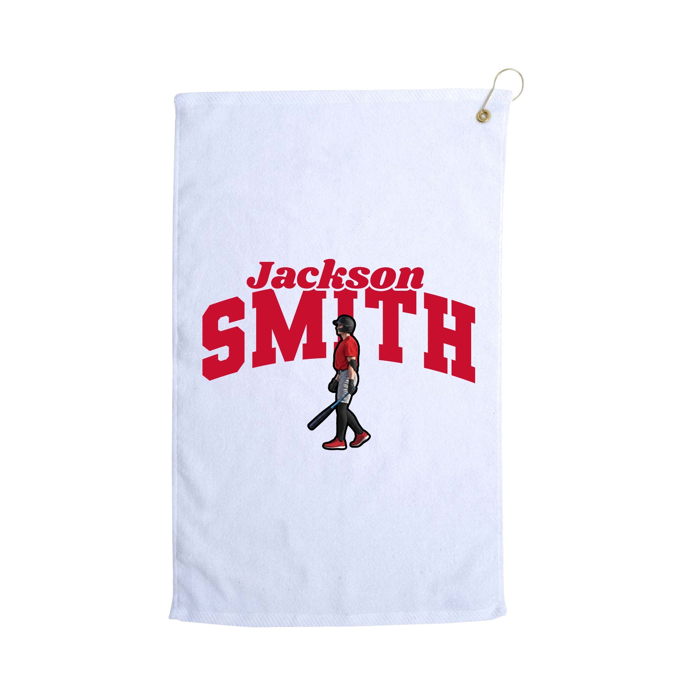 Golf Towel — Signature Arch in White
