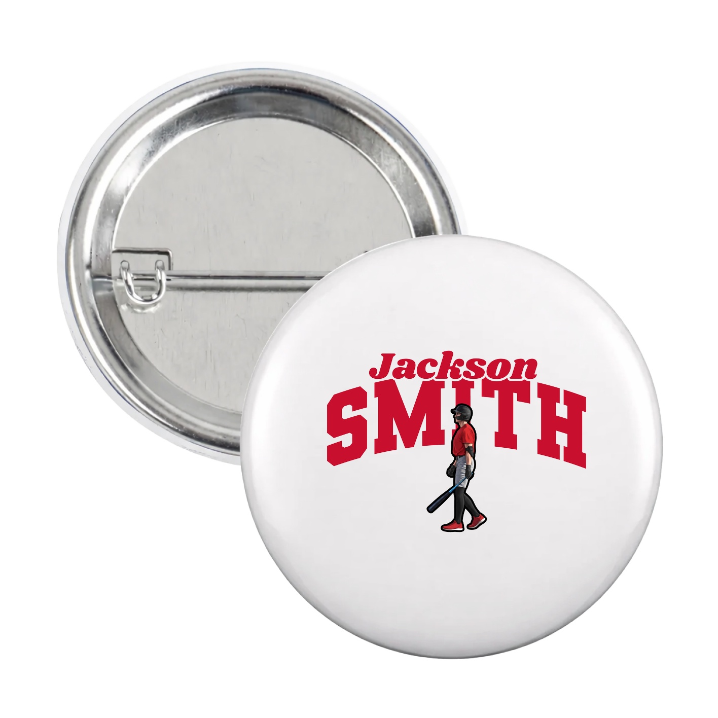 Game Day Button — Signature Arch in White