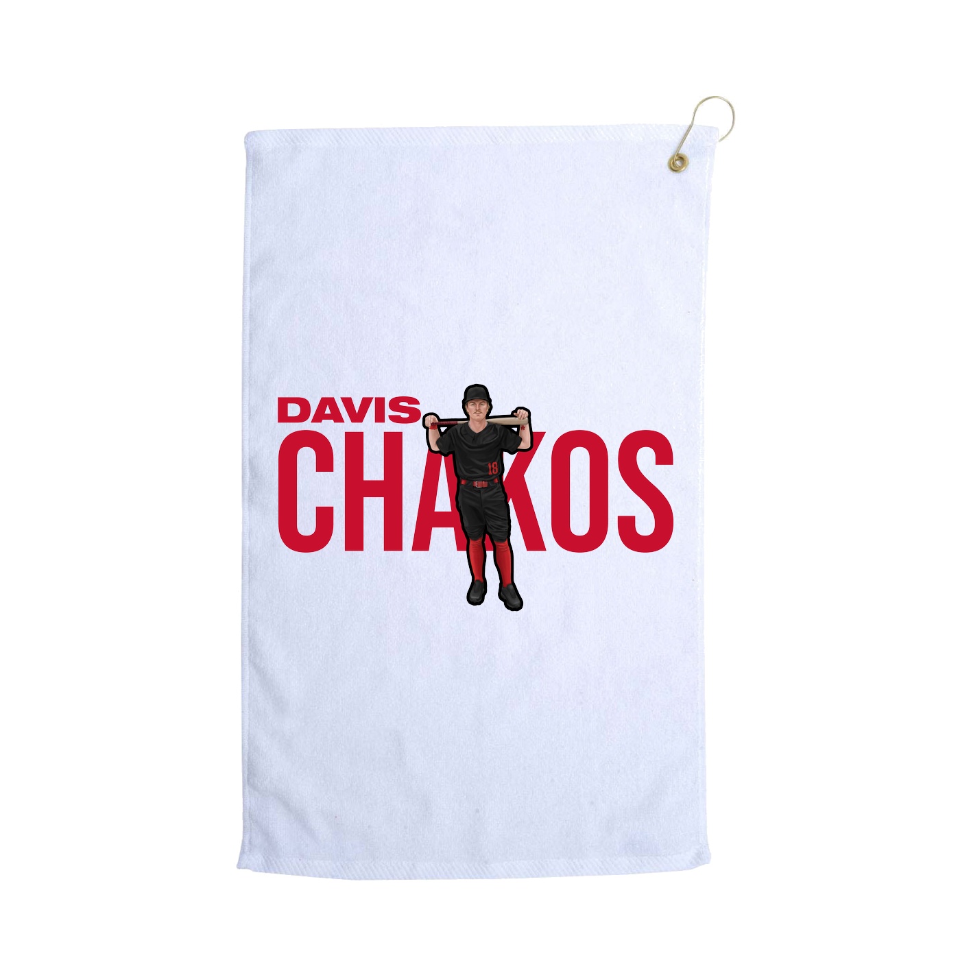 Golf Towel — Player Name in White
