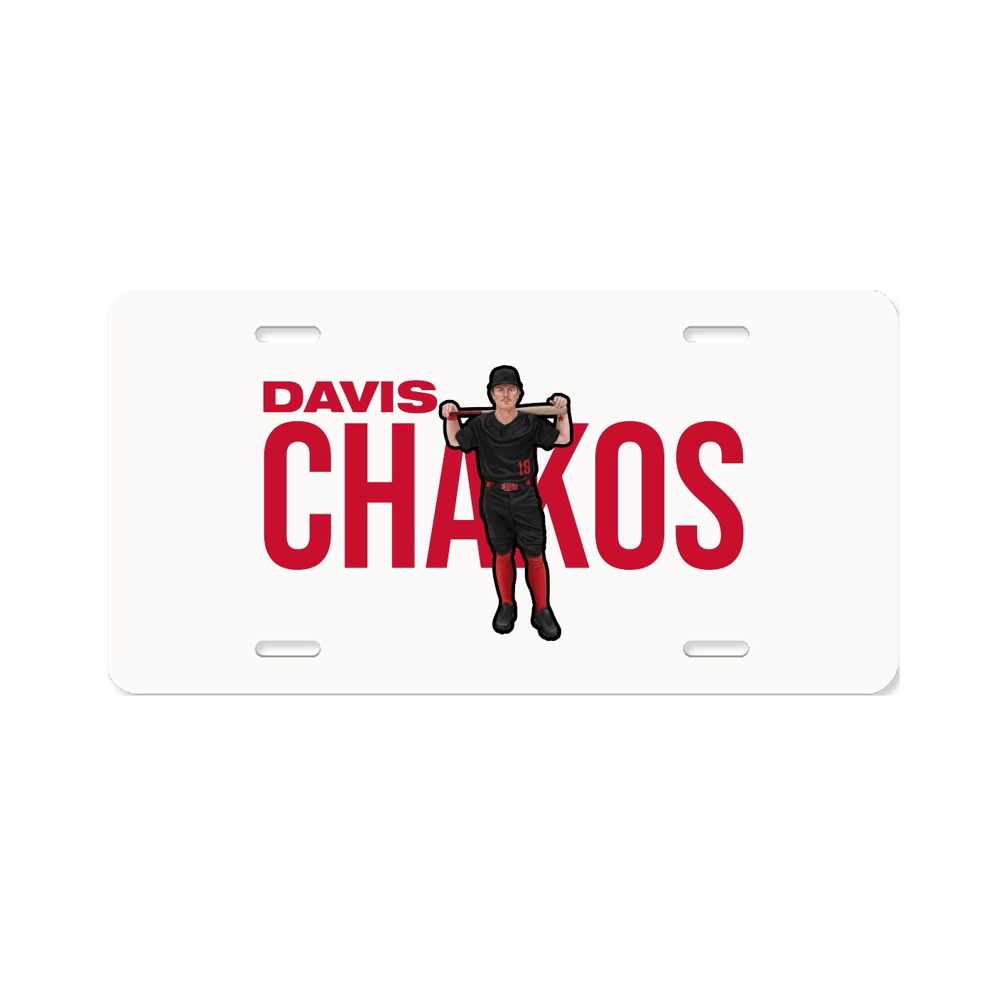 License Plate — Player Name in Classic