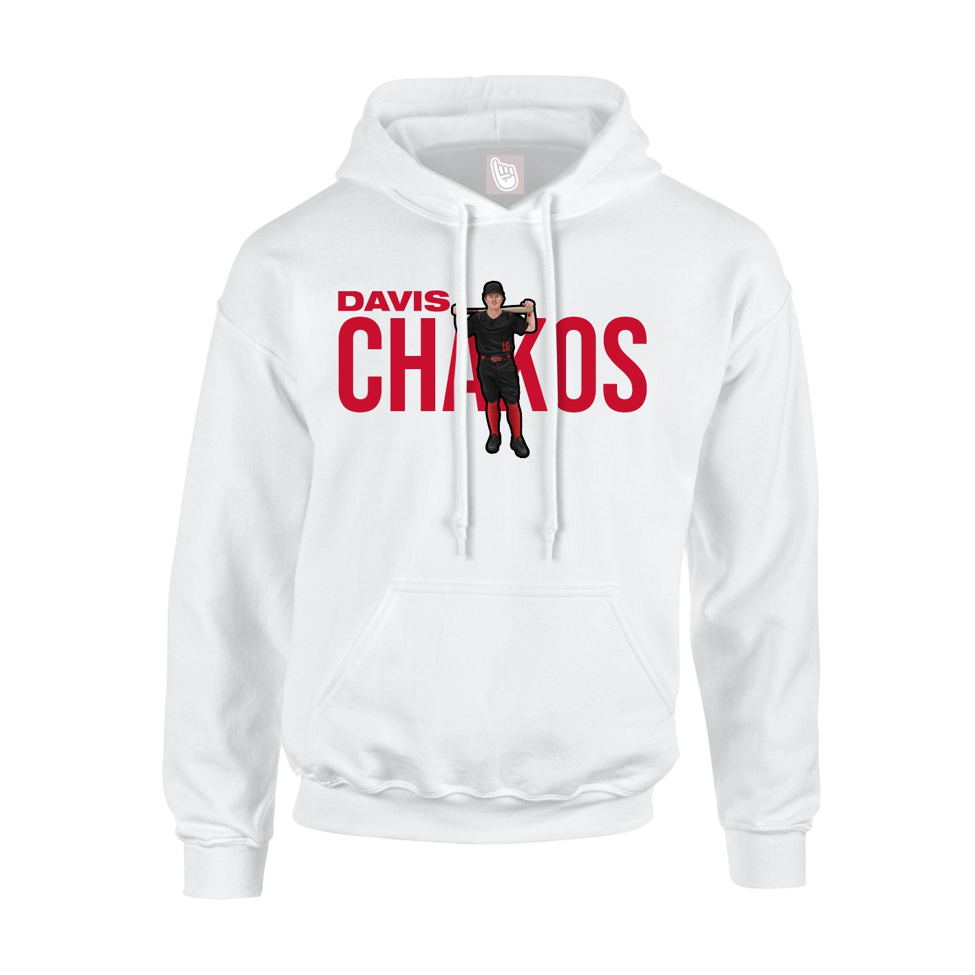 Youth Hoodie — Player Name in White