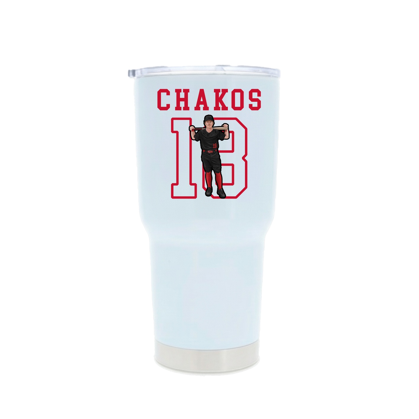 30oz Stainless Steel Tumbler — Shirsey in White