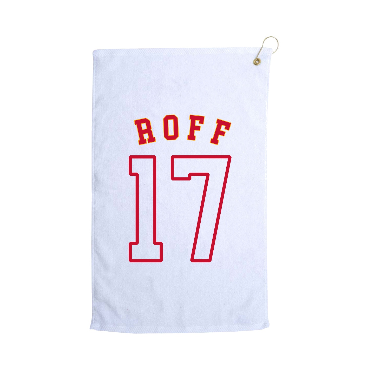 Golf Towel — Shirsey Arch in White