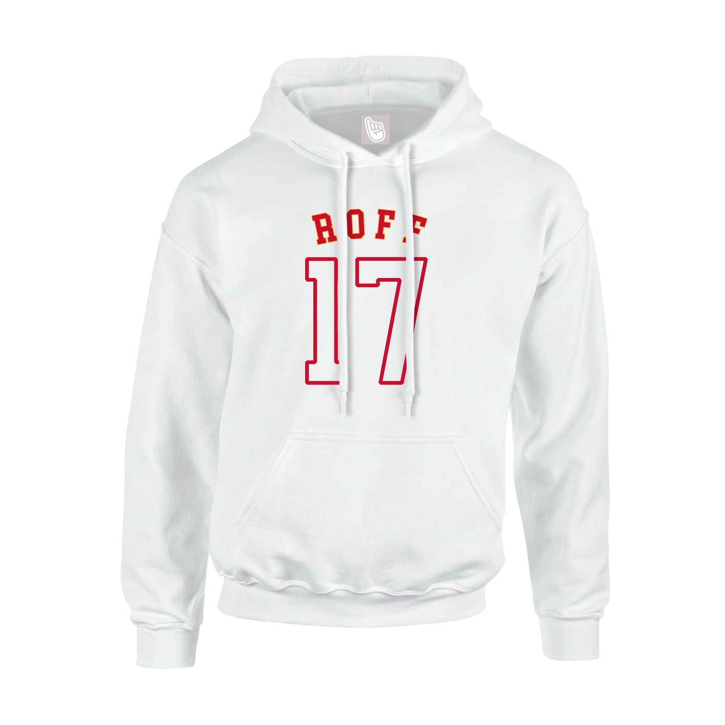 Youth Hoodie — Shirsey Arch in White