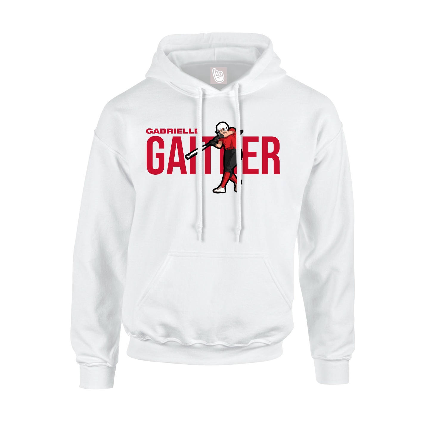 Hoodie — Player Name in White