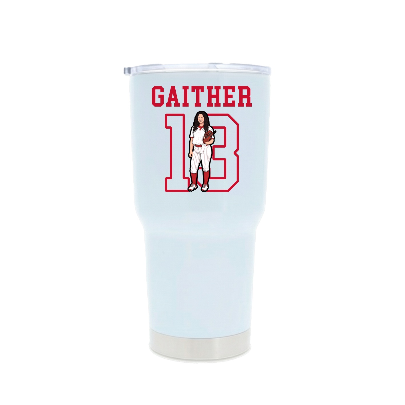 30oz Stainless Steel Tumbler — Shirsey in White