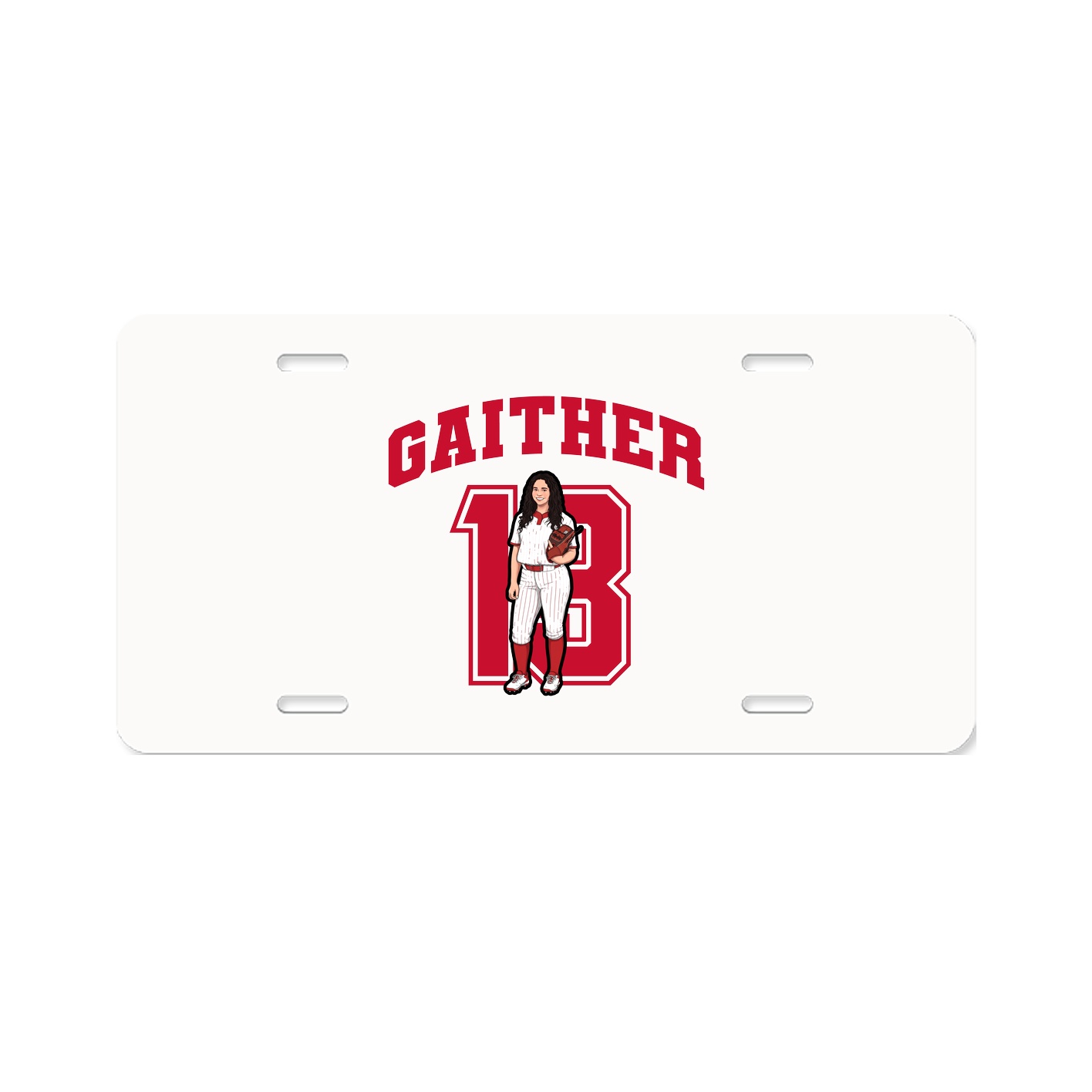 License Plate — Number in Classic
