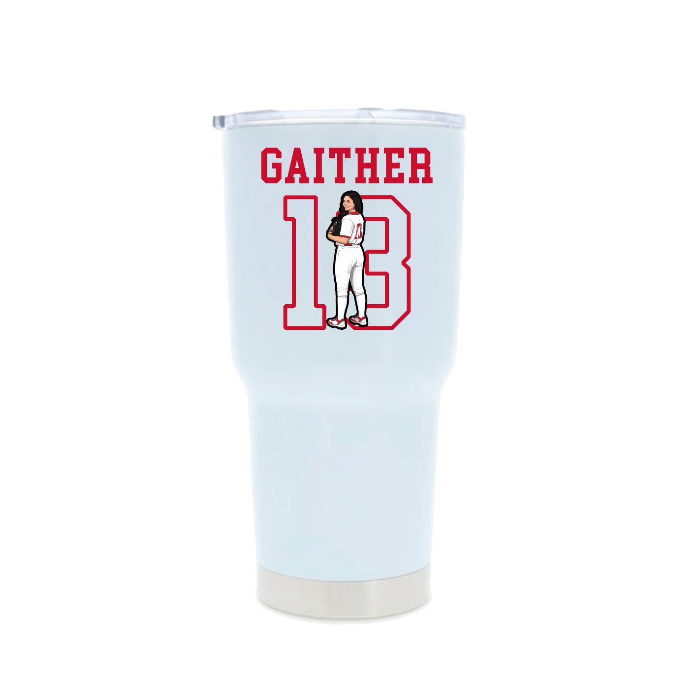 30oz Stainless Steel Tumbler — Shirsey in White