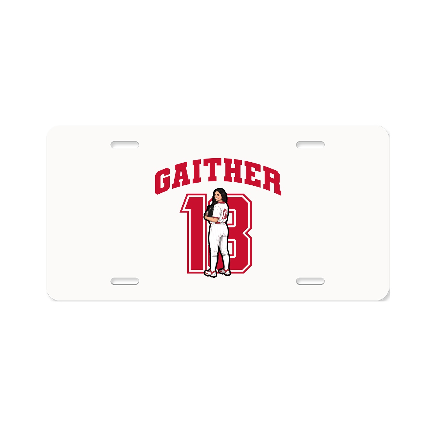 License Plate — Number in Classic