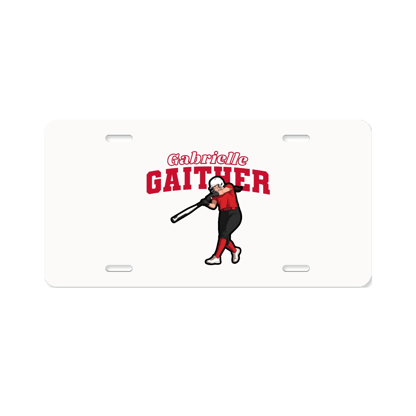 License Plate — Name Arch in Classic