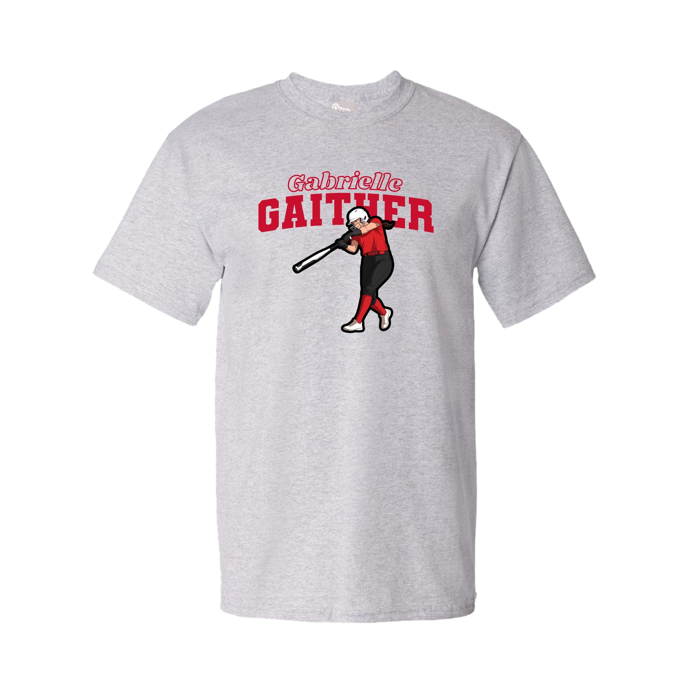 Youth Tee — Name Arch in Grey
