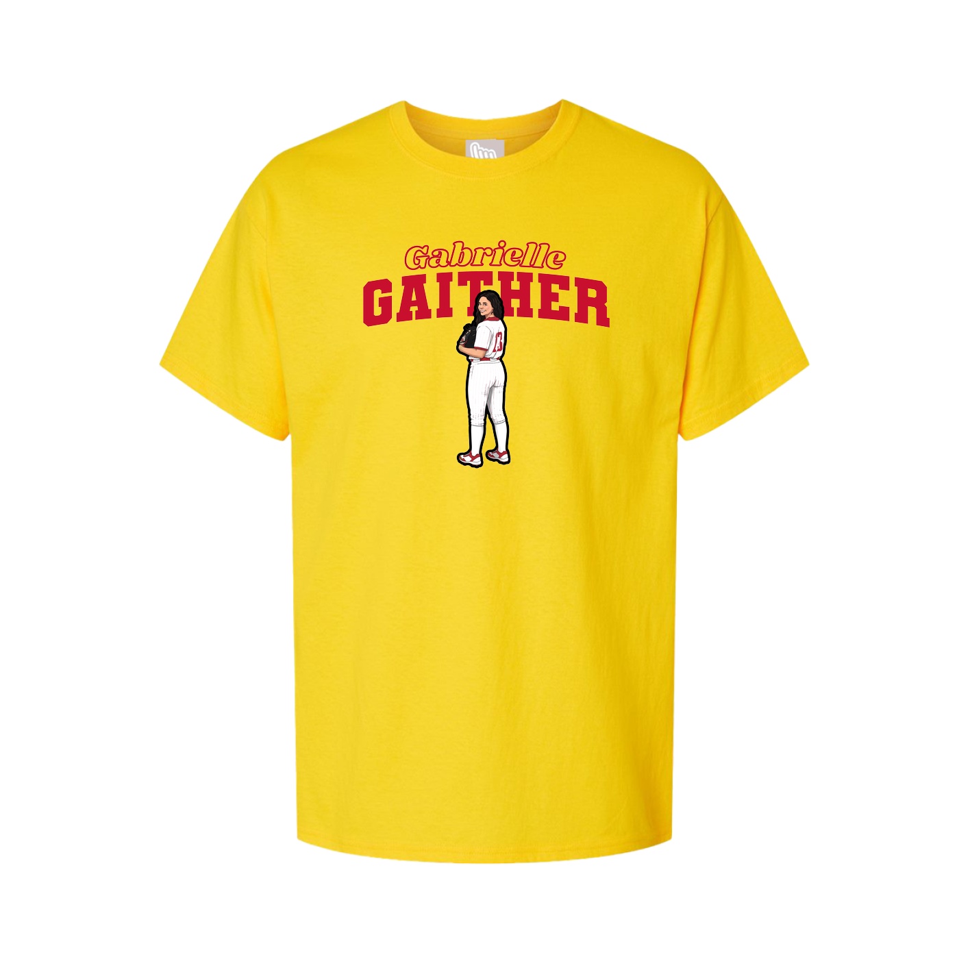 Youth Tee — Name Arch in Gold