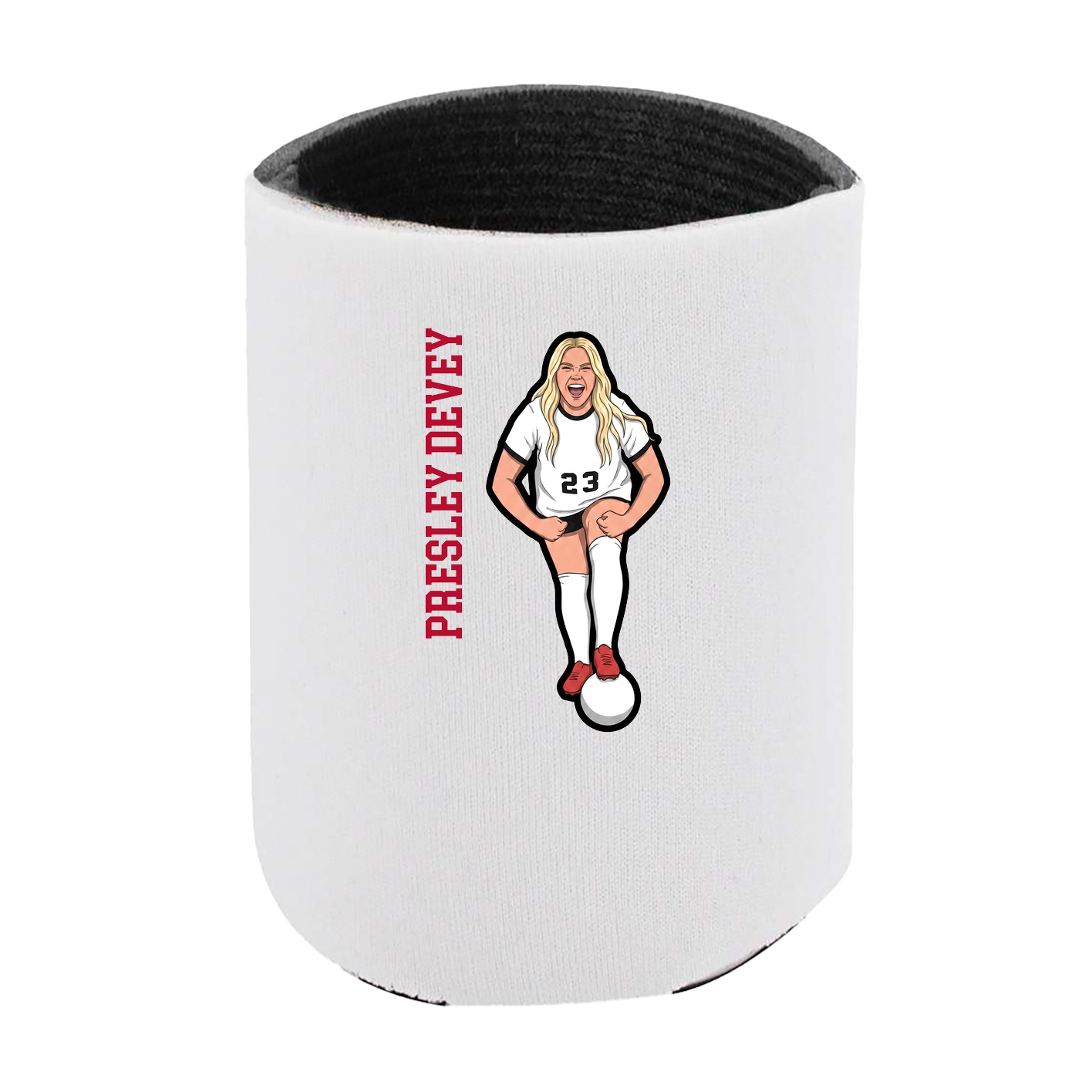 Can Holder — Name Vertical in White