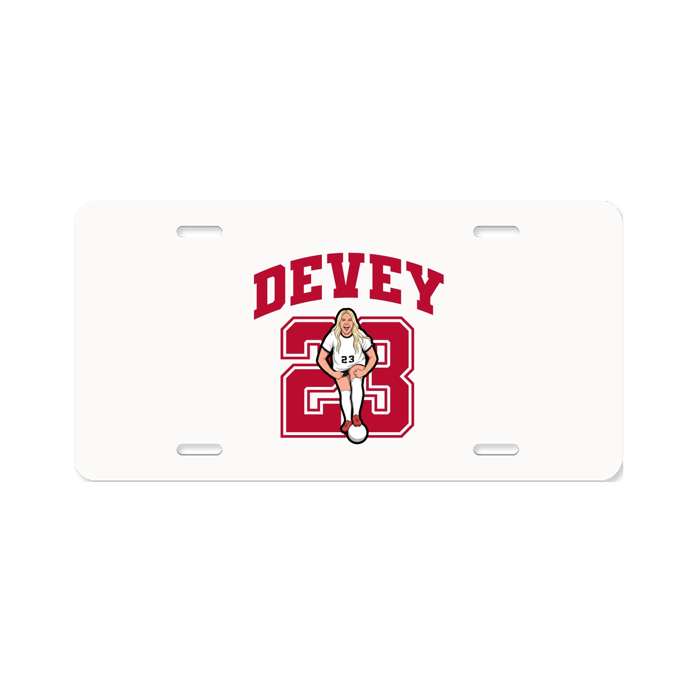 License Plate — Number in Classic