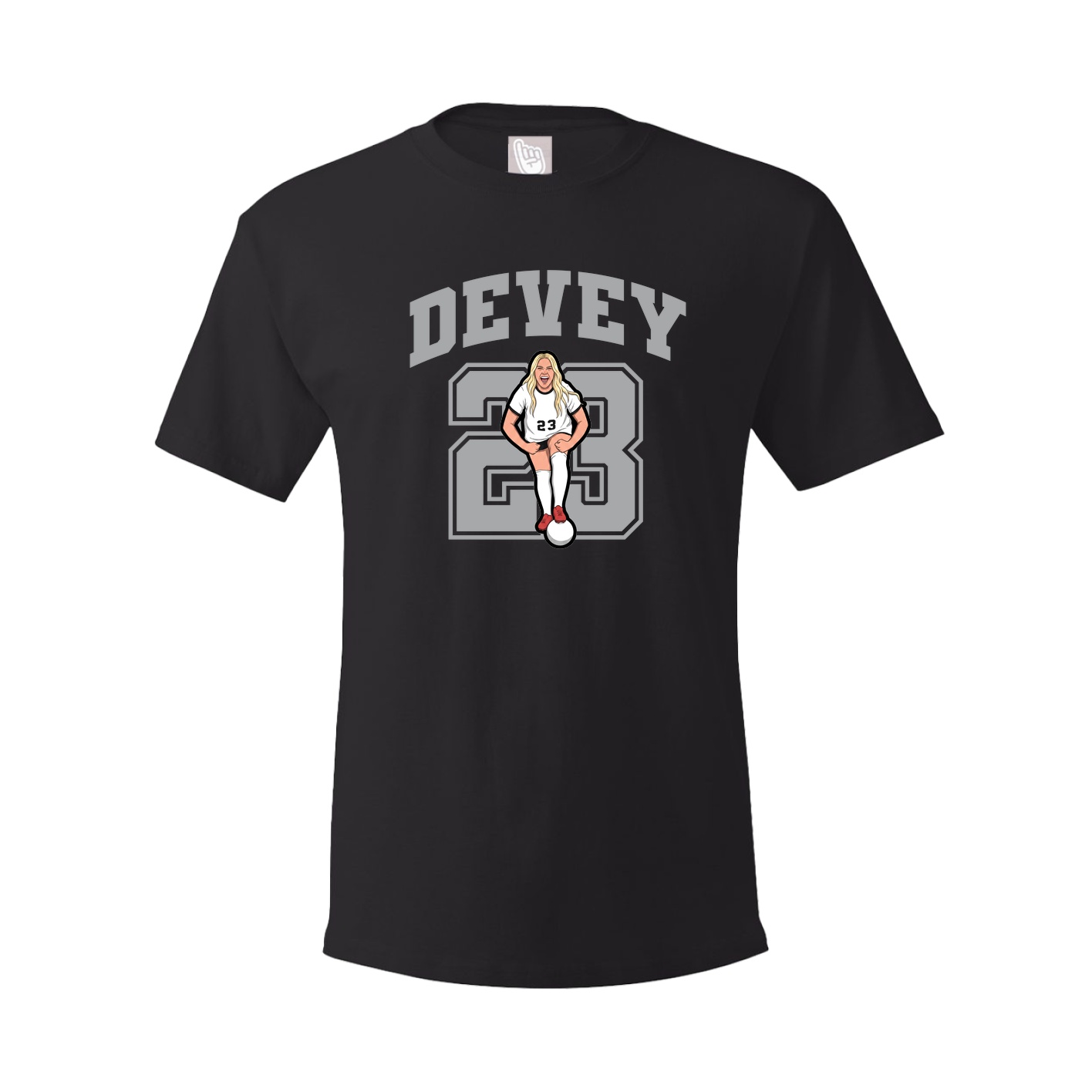 Youth Tee — Number in Black