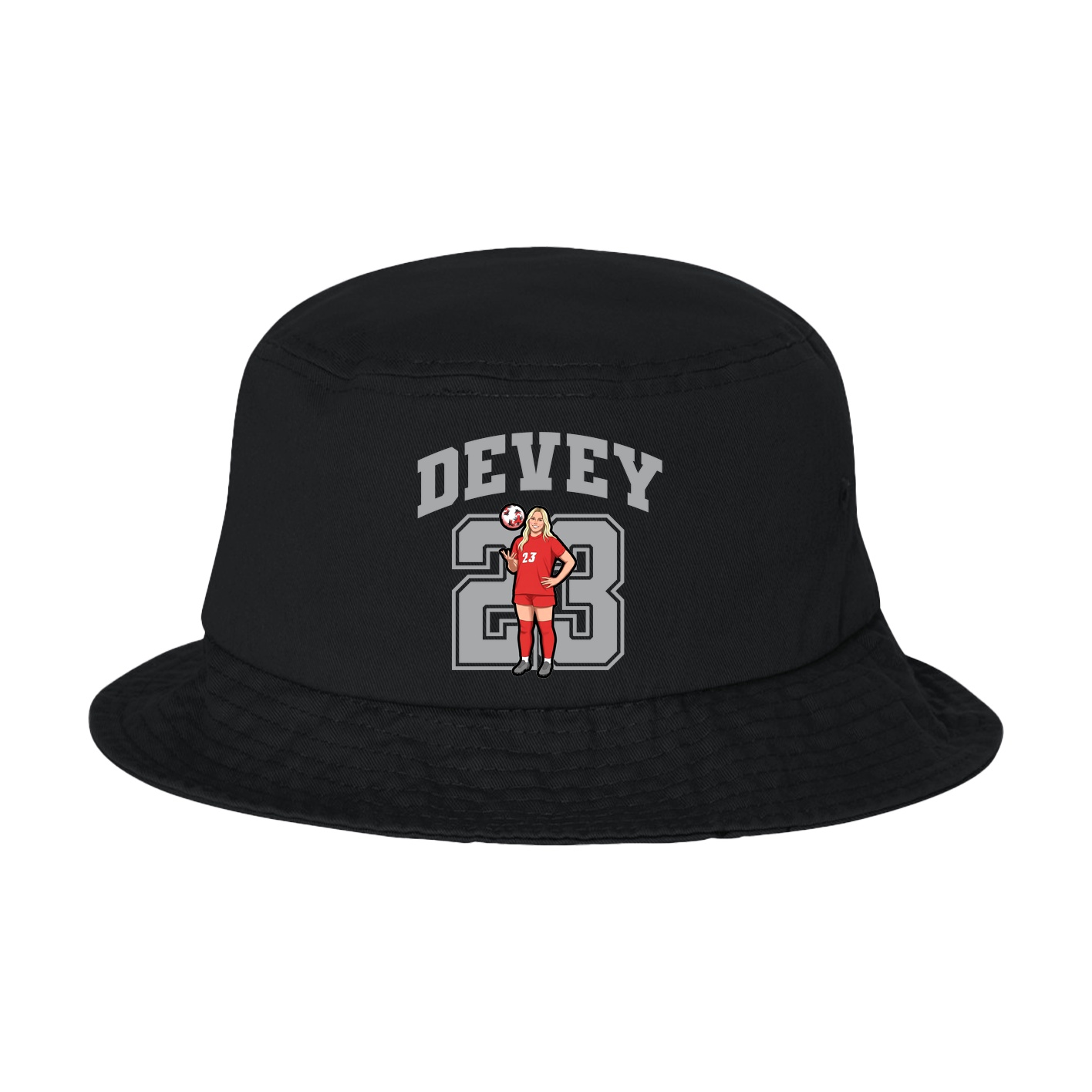 Bucket Cap — Number in Black