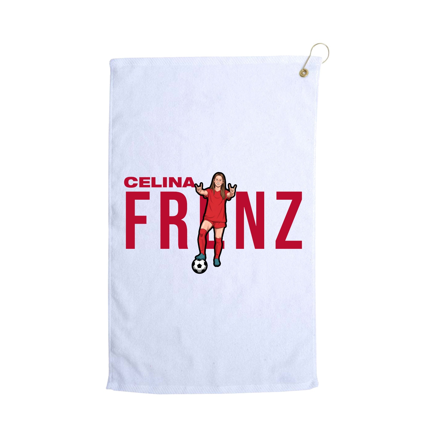 Golf Towel — Player Name in White