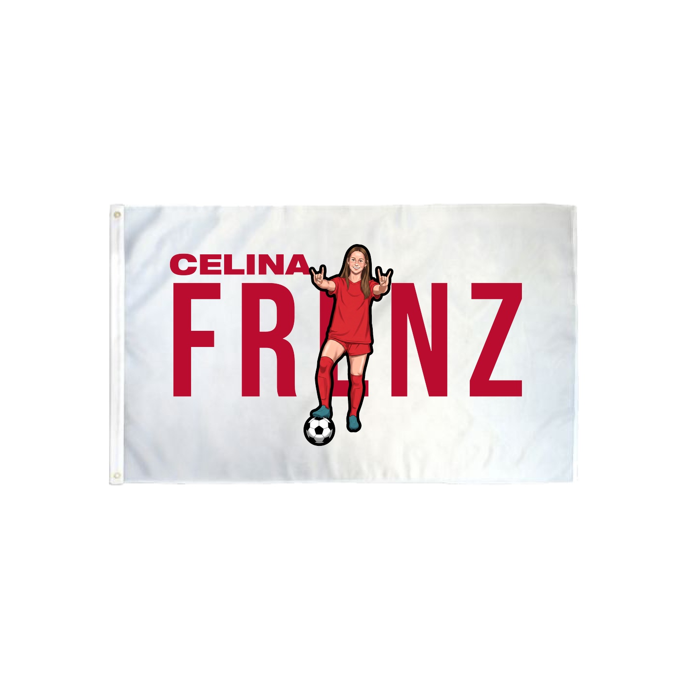 3x5 Flag — Player Name in Classic