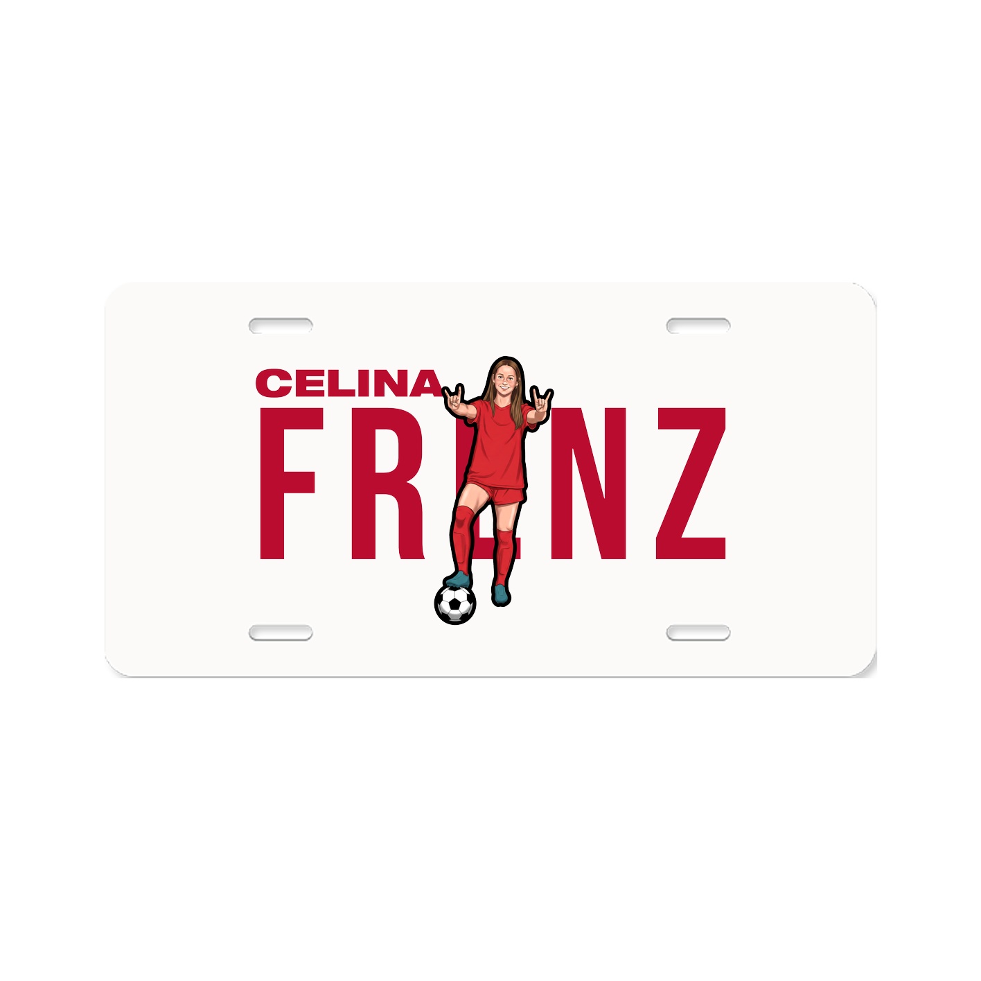 License Plate — Player Name in Classic