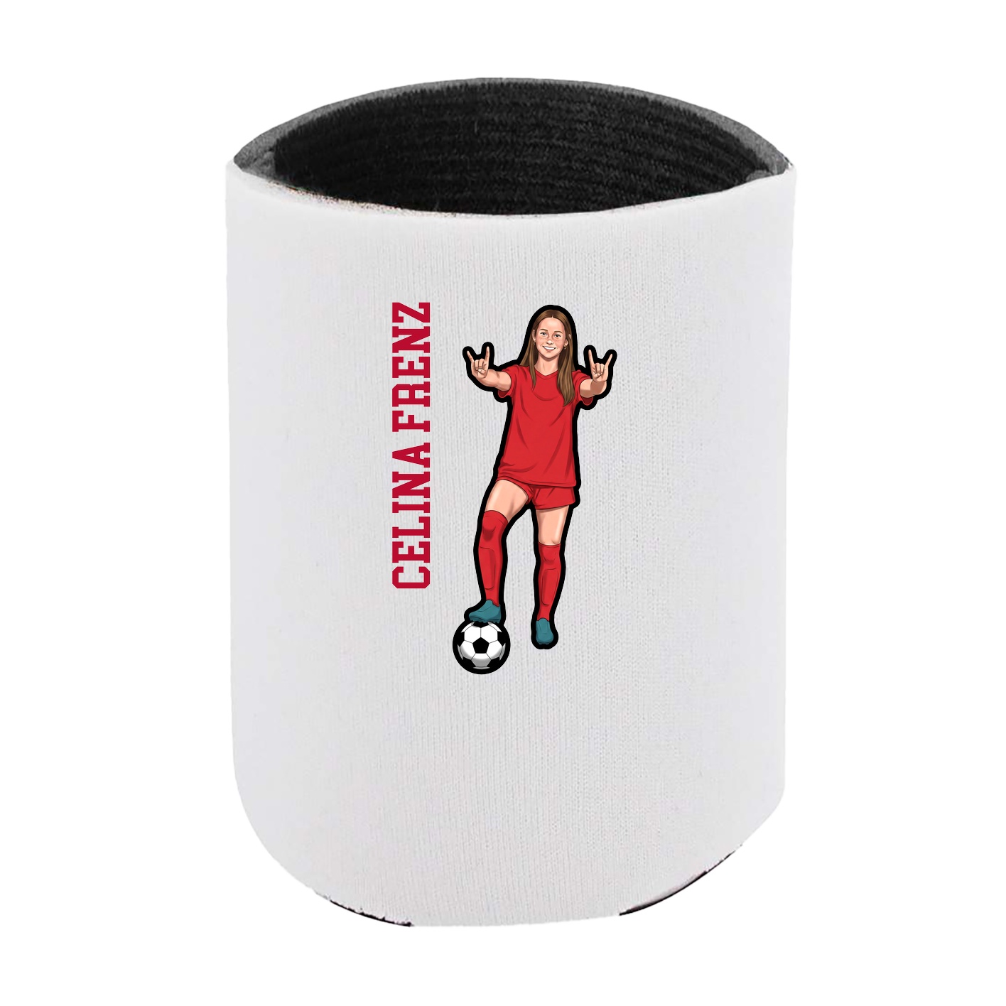 Can Holder — Name Vertical in White