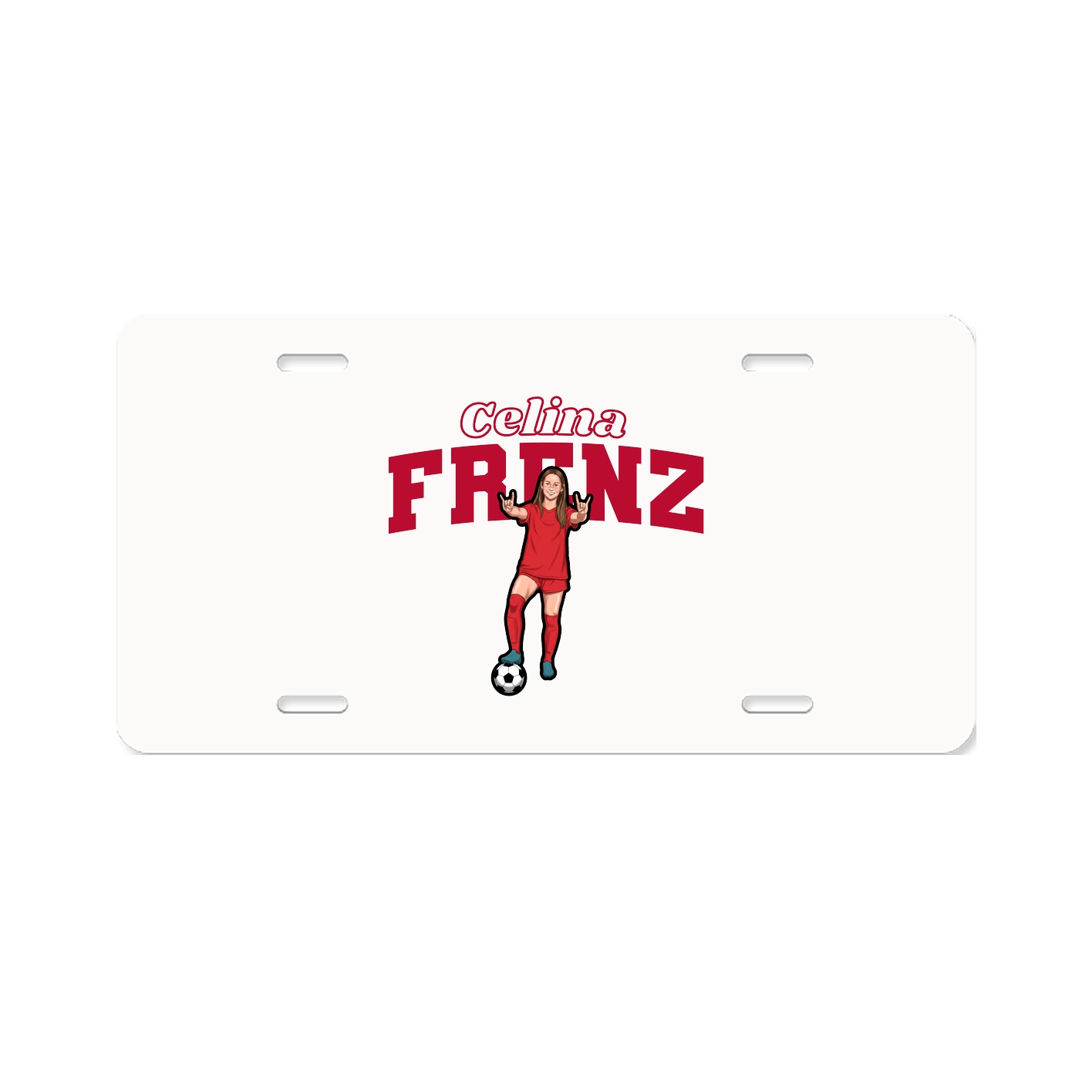License Plate — Name Arch in Classic