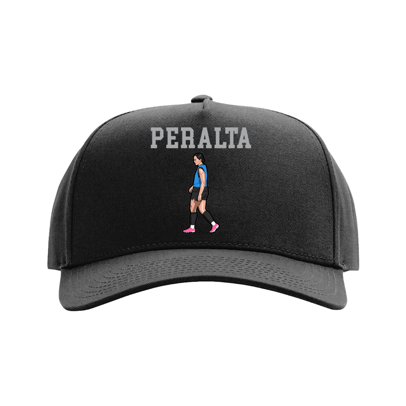 Full Fabric Five-Panel Champ Cap — Shirsey in Black
