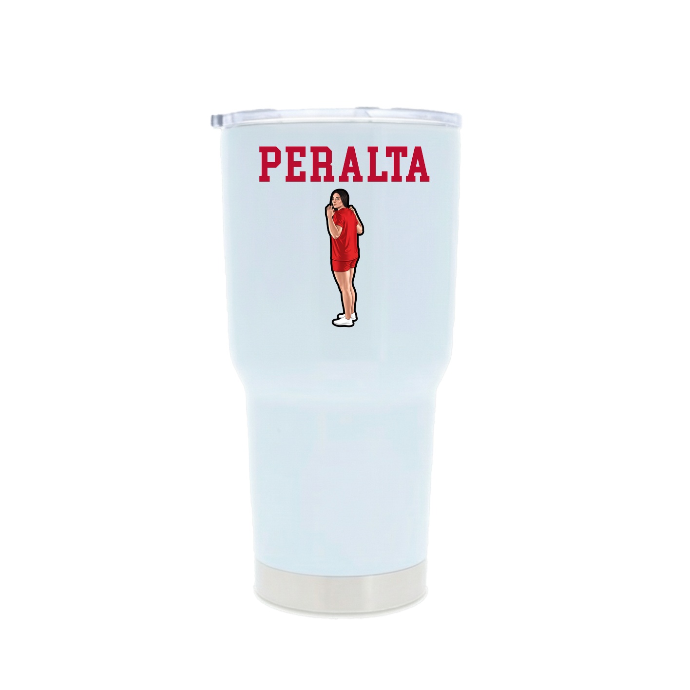 30oz Stainless Steel Tumbler — Shirsey in White