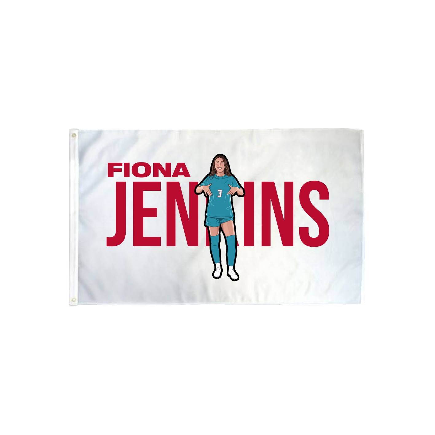 3x5 Flag — Player Name in Classic
