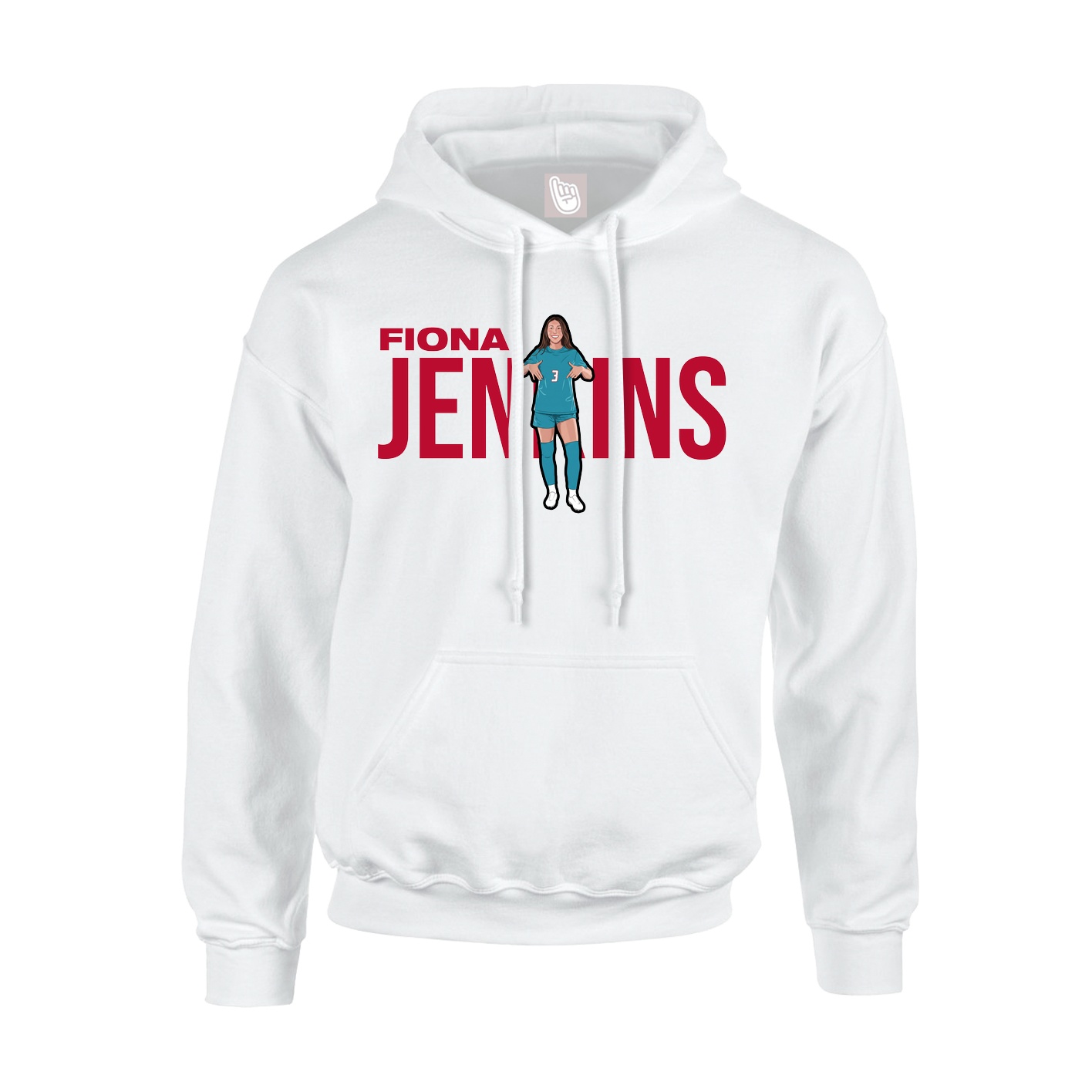 Hoodie — Player Name in White