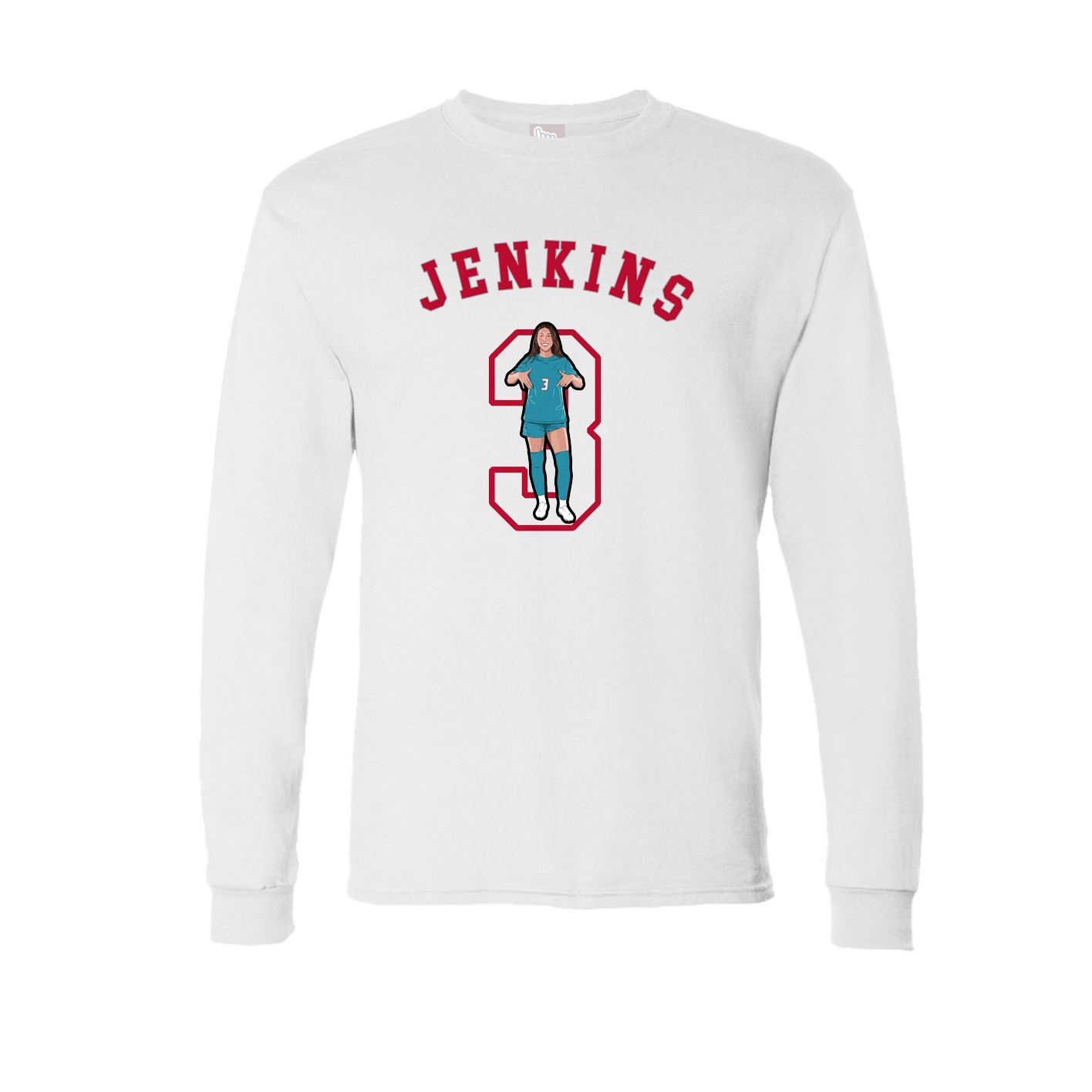 Long Sleeve Tee — Shirsey Arch in White