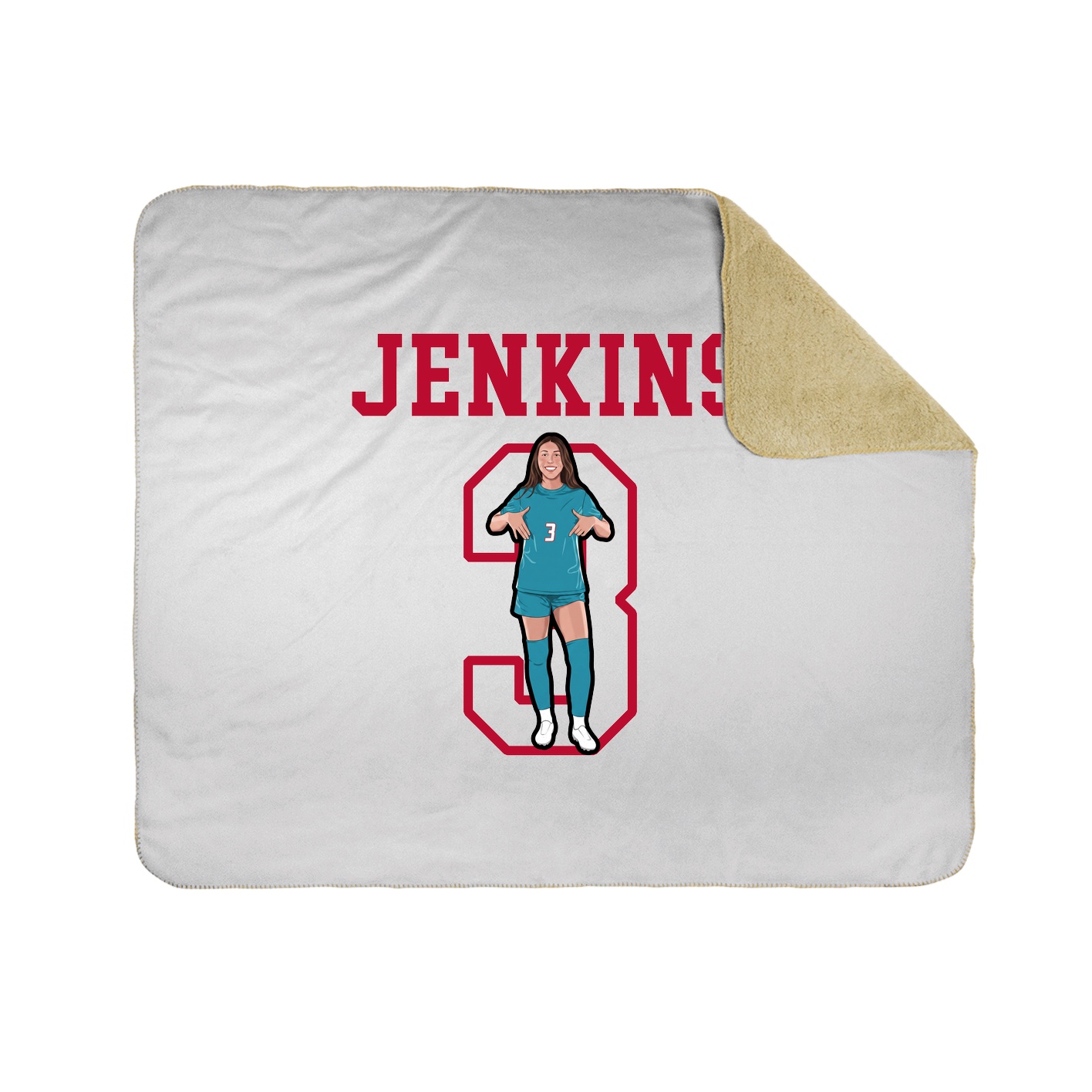Throw Blanket — Shirsey in White