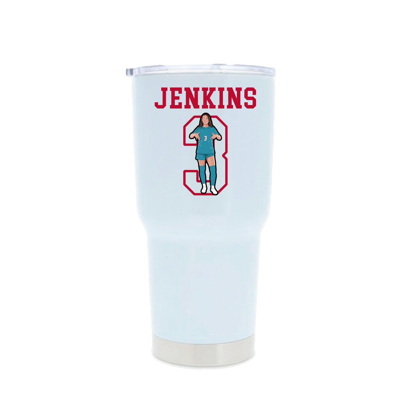 30oz Stainless Steel Tumbler — Shirsey in White
