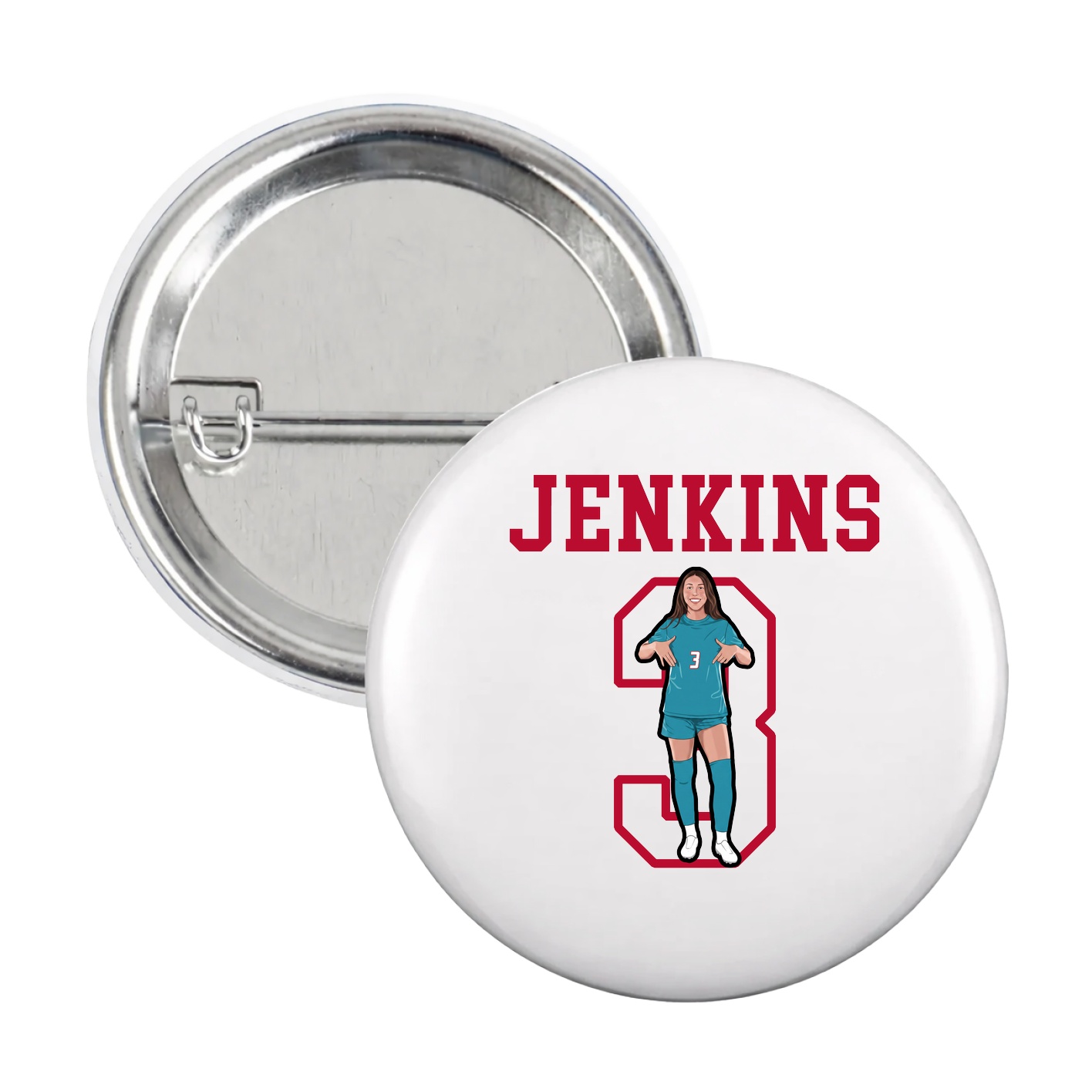 Game Day Button — Shirsey in White