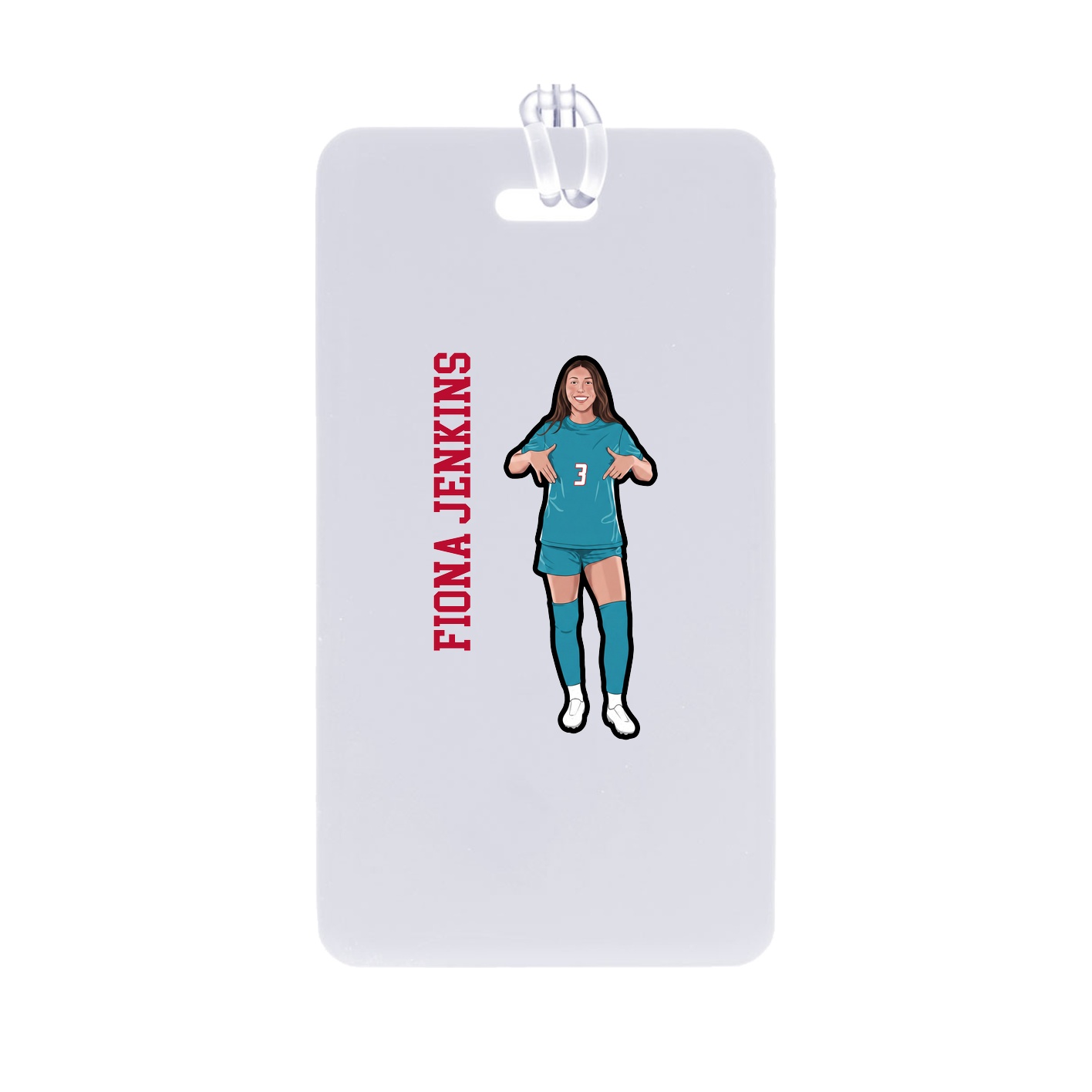 Bag Tag — Name Vertical in Classic
