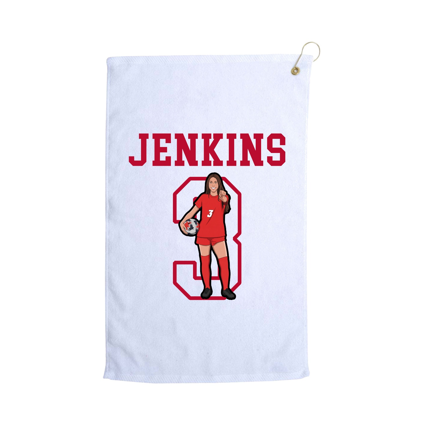 Golf Towel — Shirsey in White