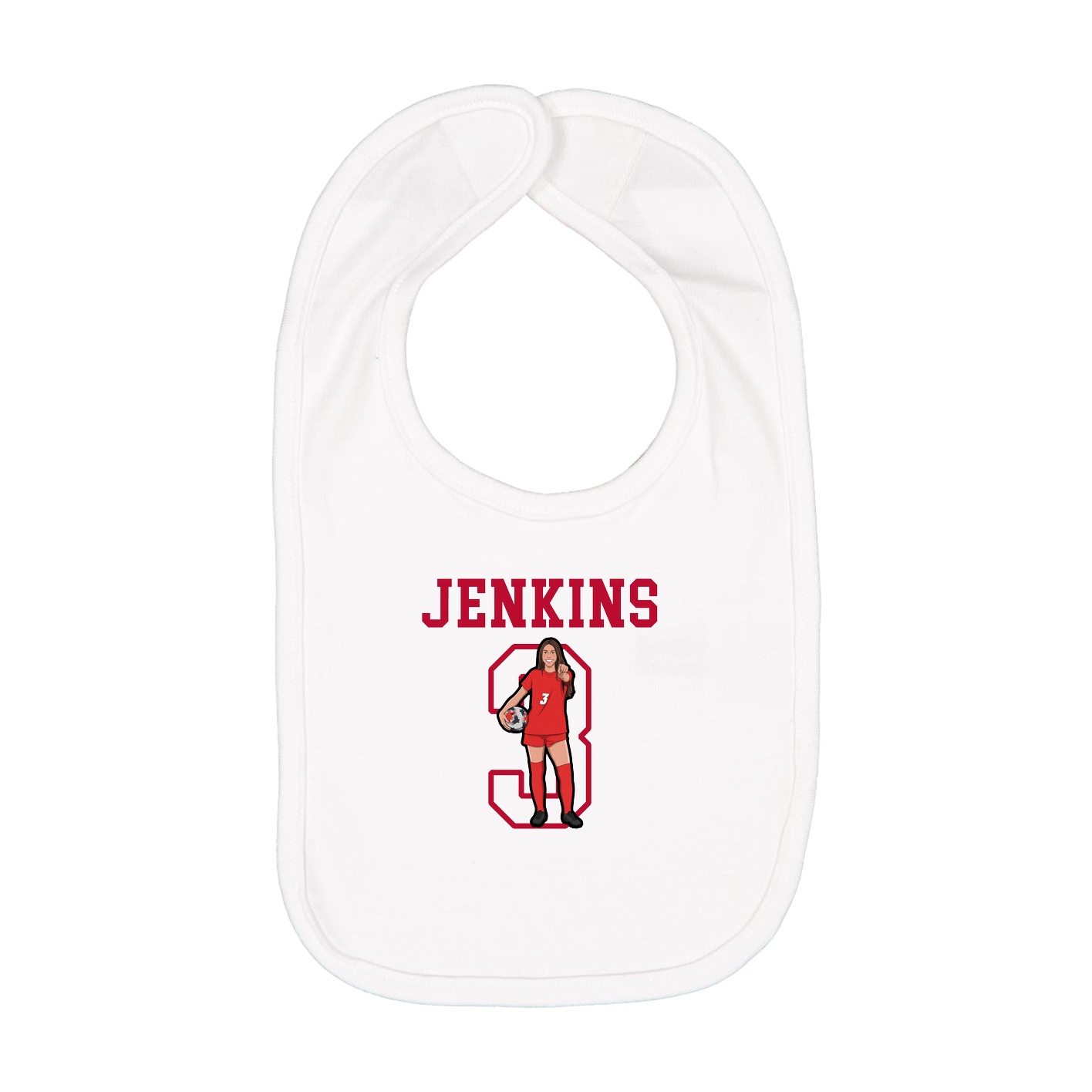 Infant Bib — Shirsey in White