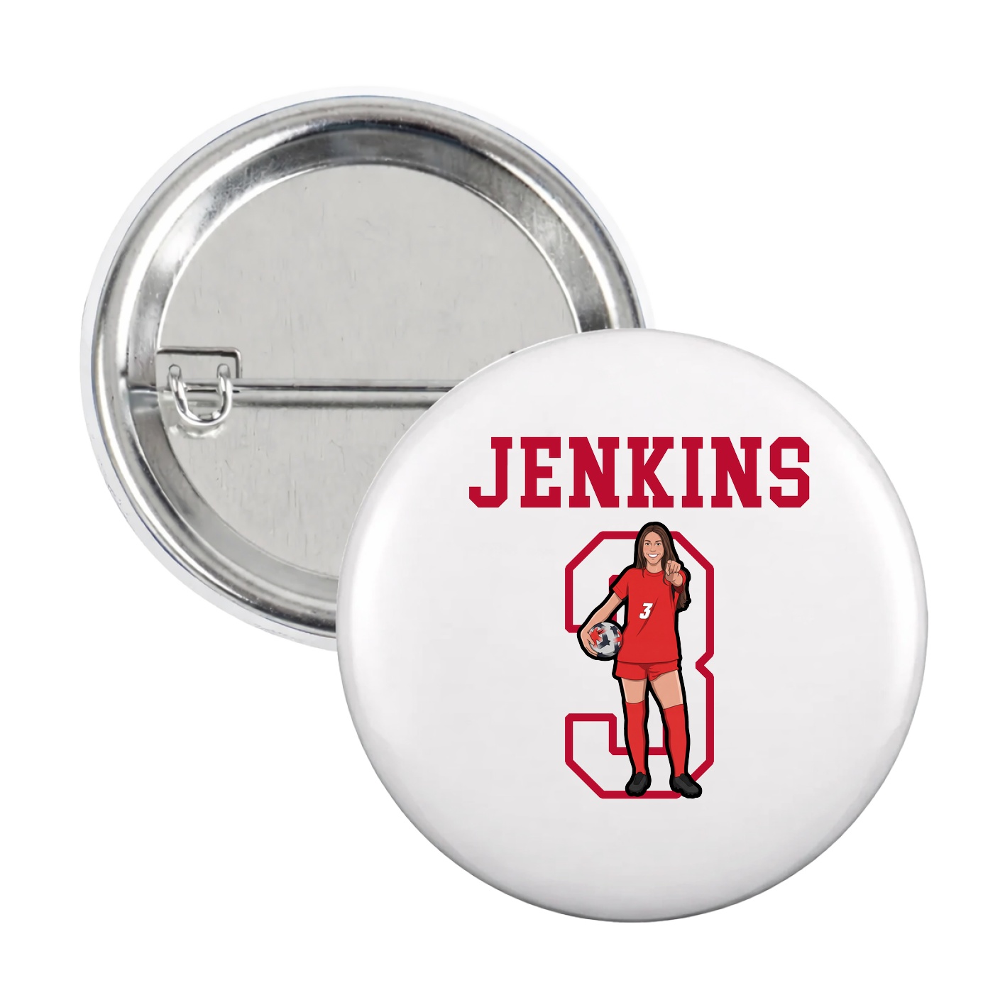 Game Day Button — Shirsey in White