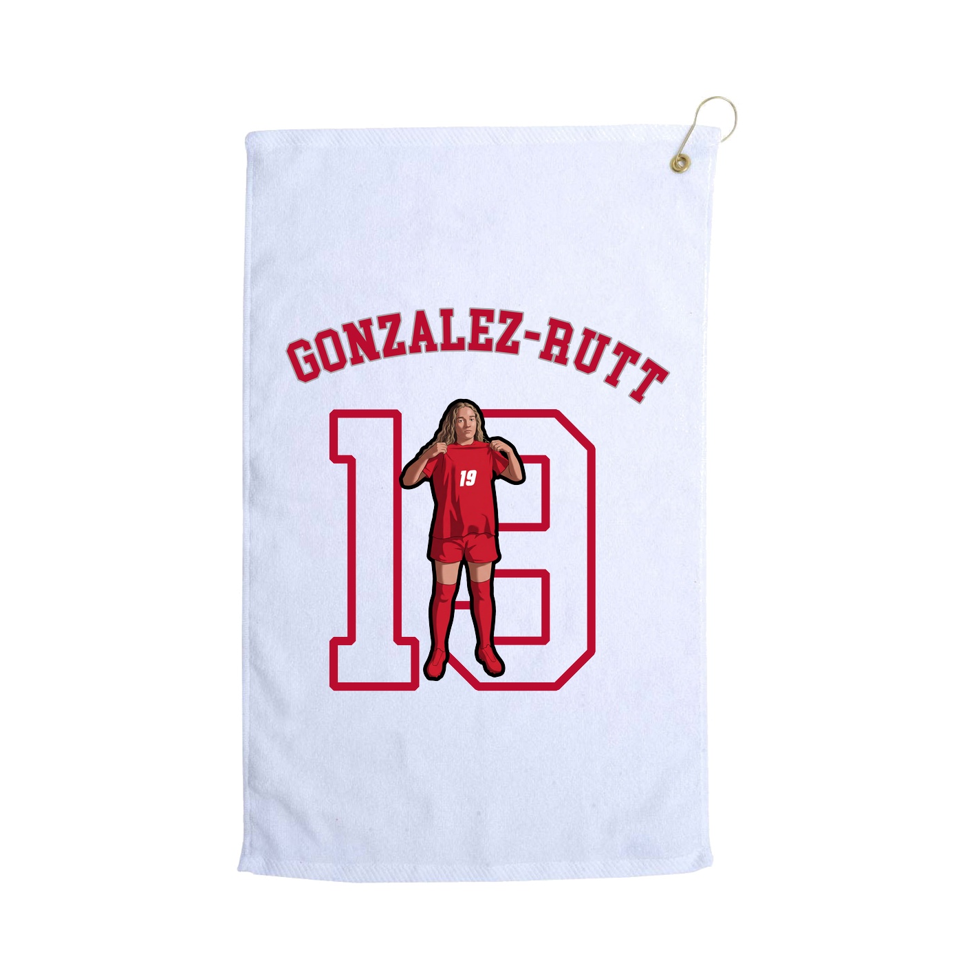 Golf Towel — Shirsey Arch in White