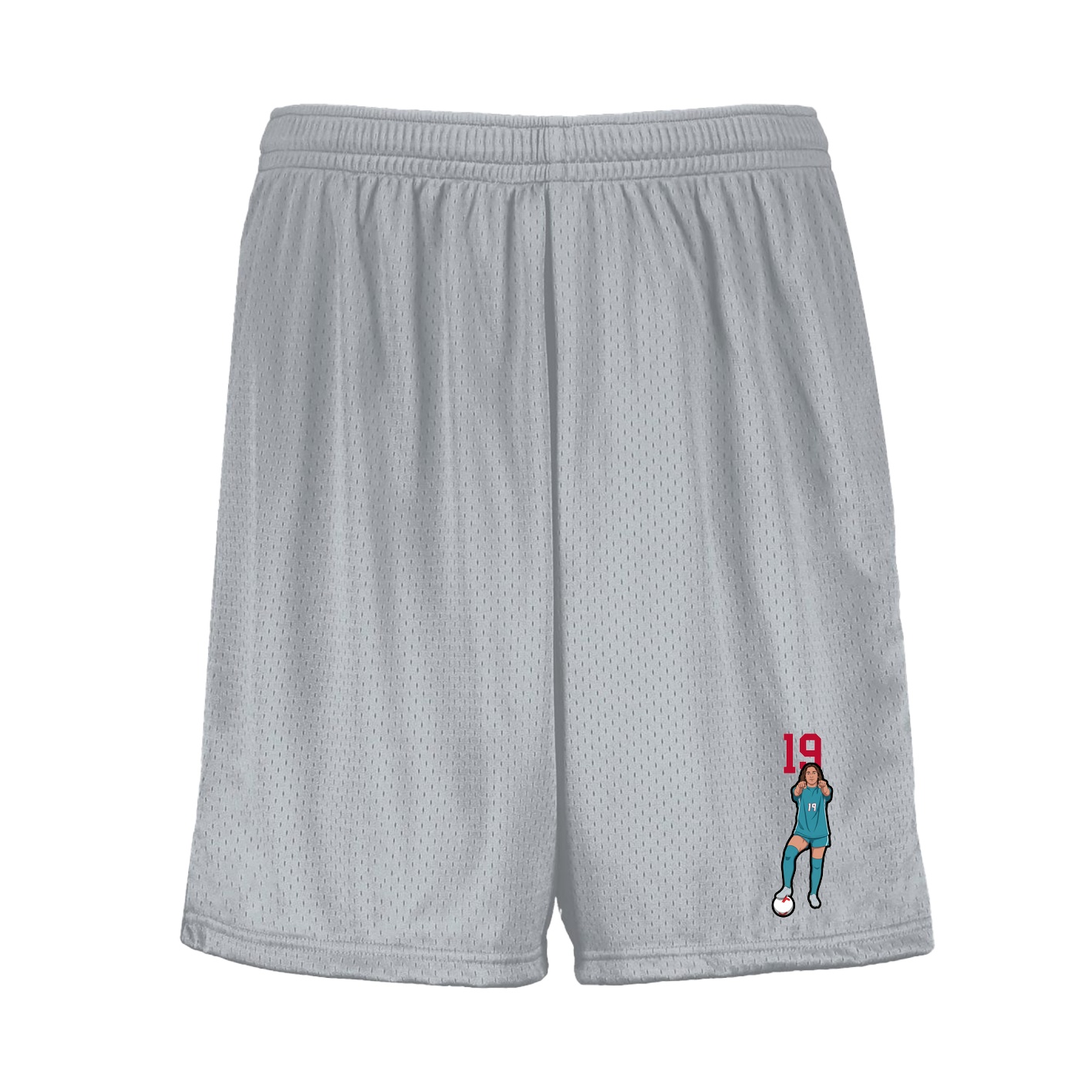 Shorts — Number Top in Silver