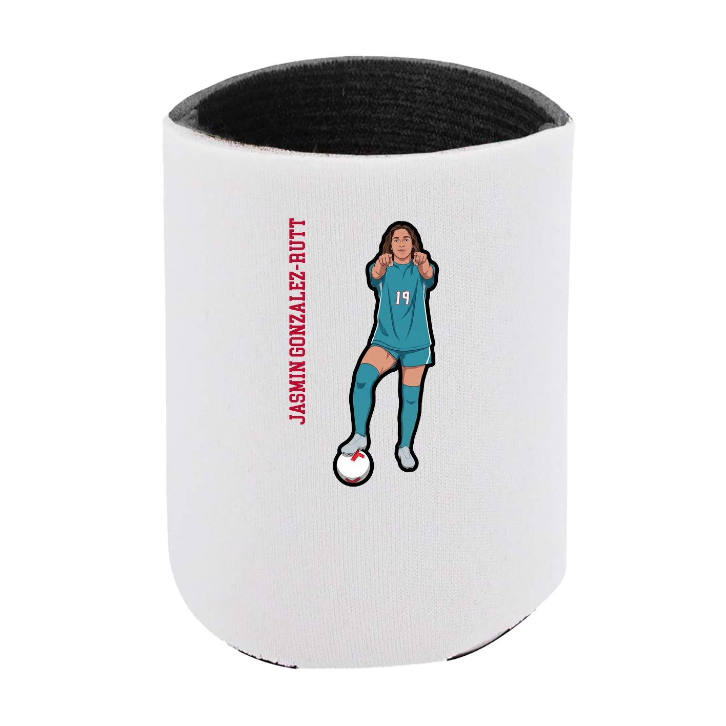 Can Holder — Name Vertical in White