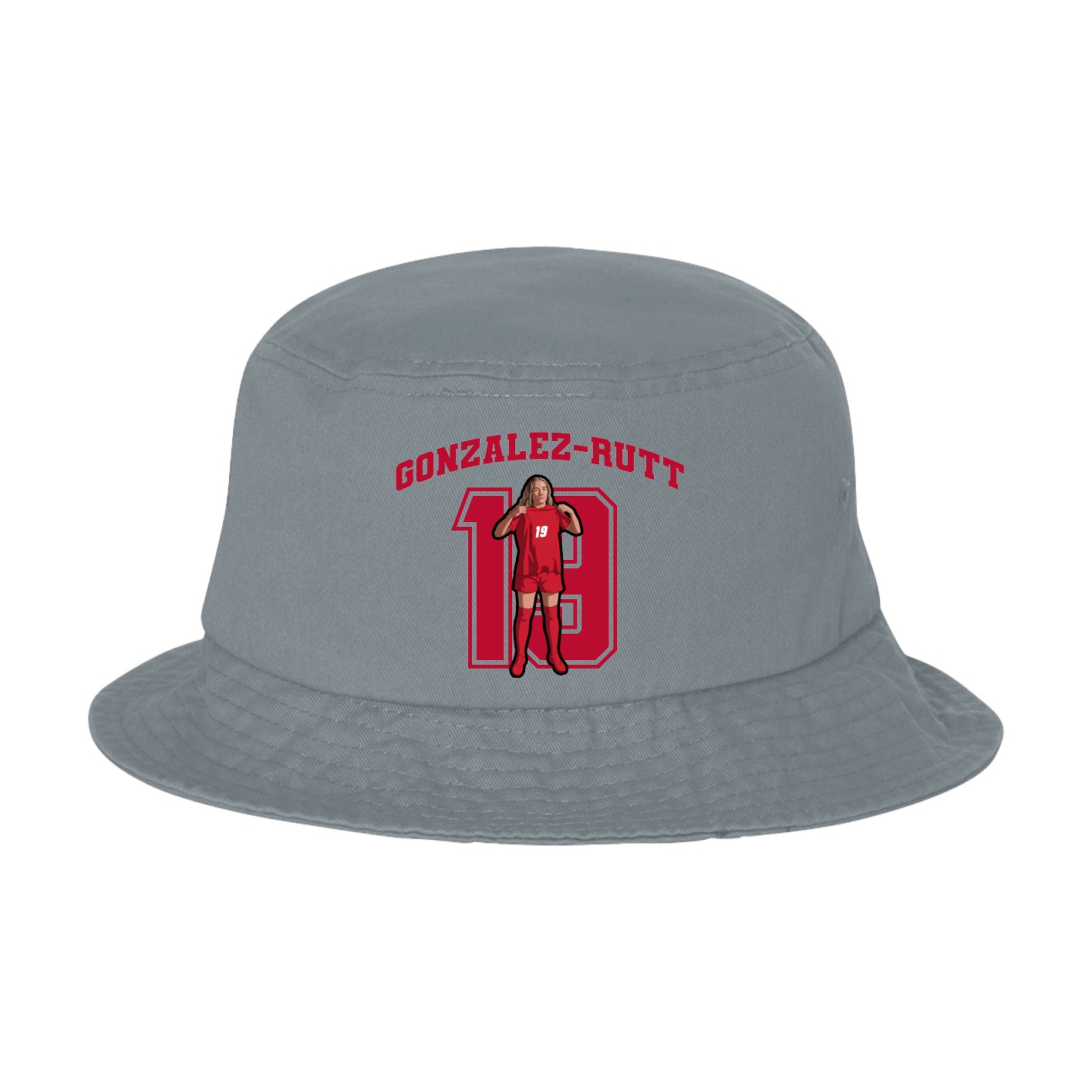 Bucket Cap — Number in Grey