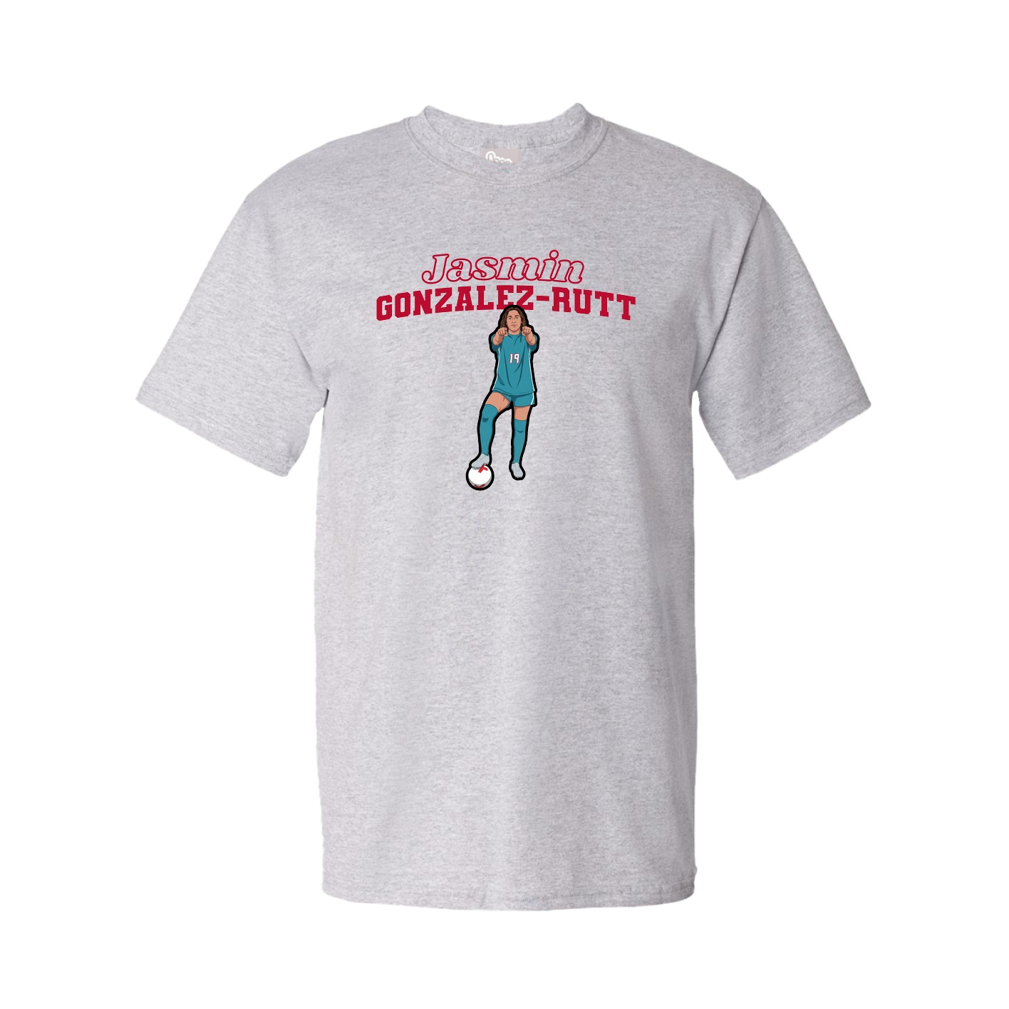Tee — Name Arch in Grey
