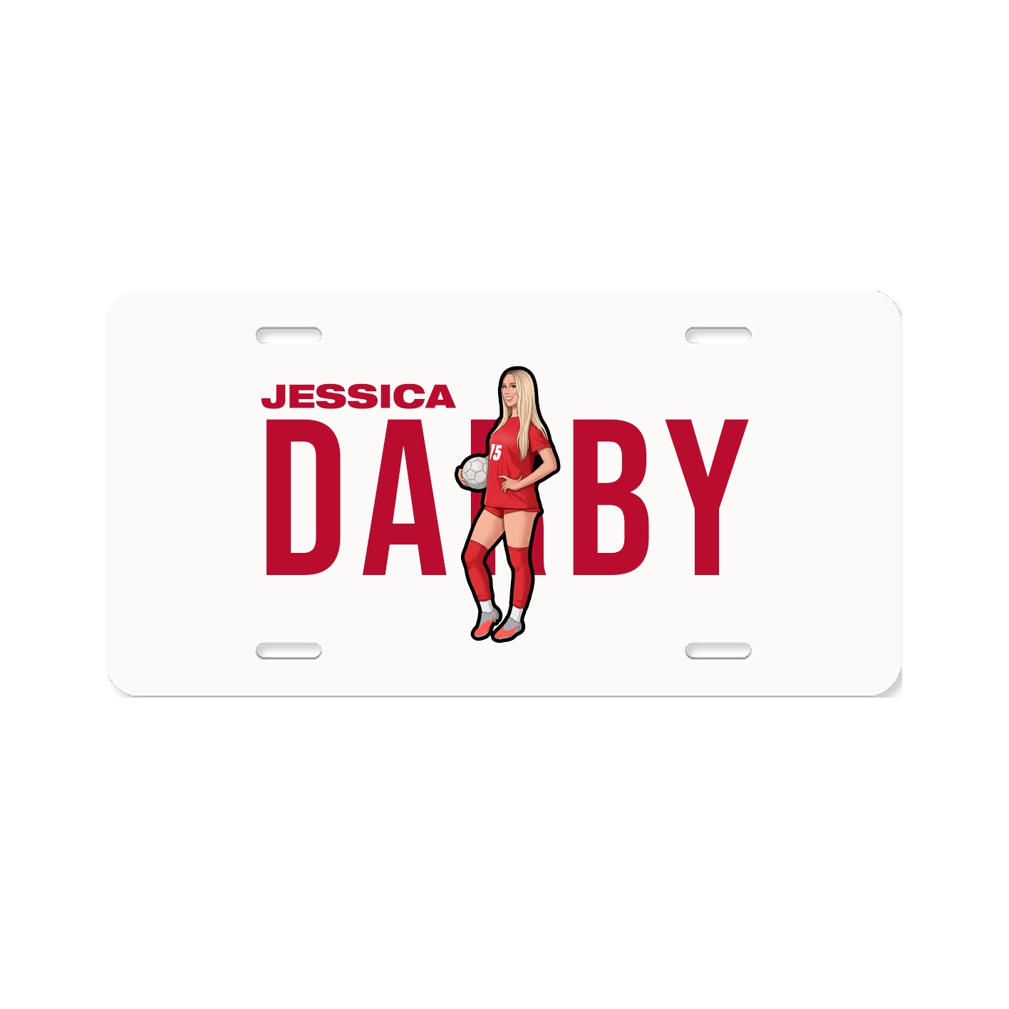 License Plate — Player Name in Classic