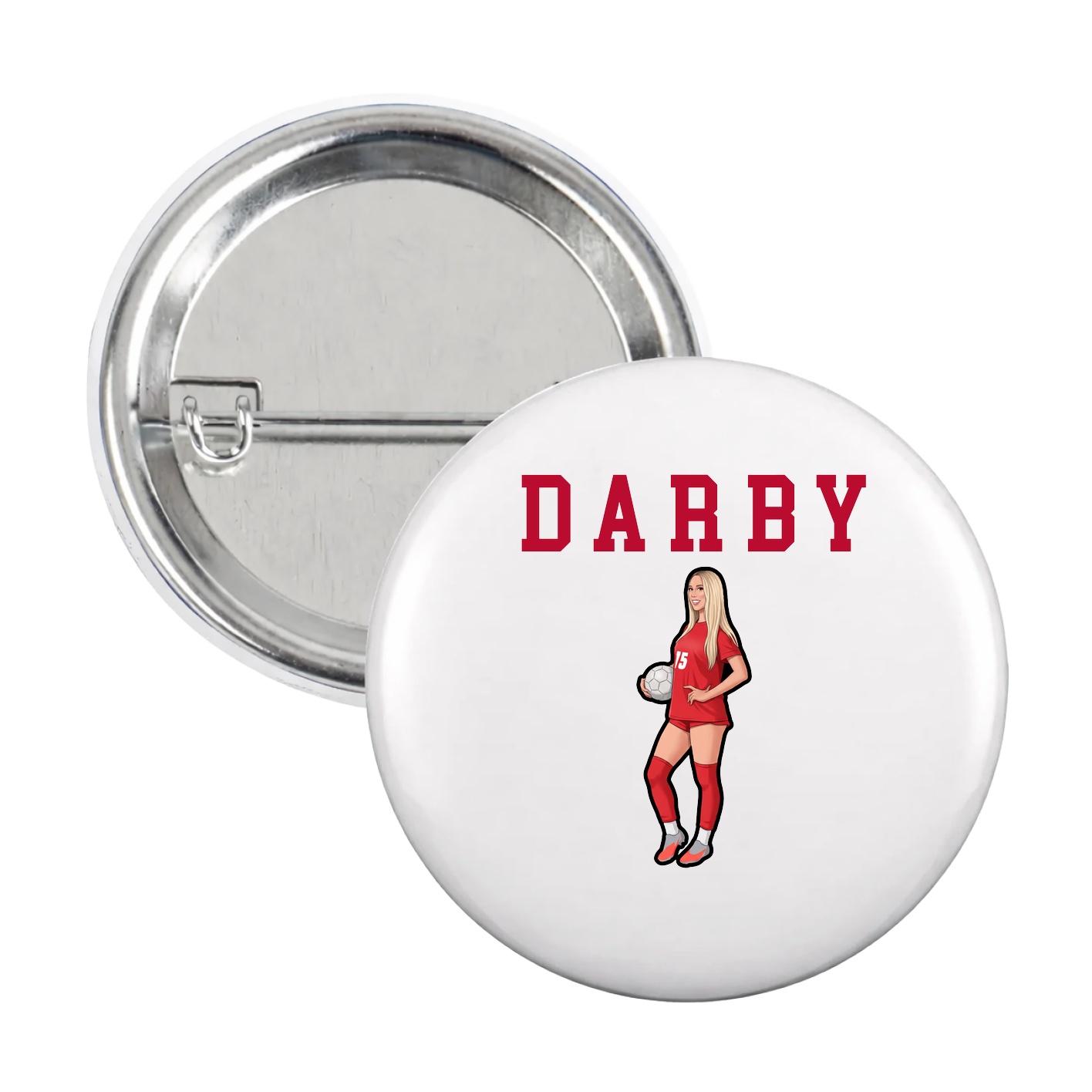 Game Day Button — Shirsey in White