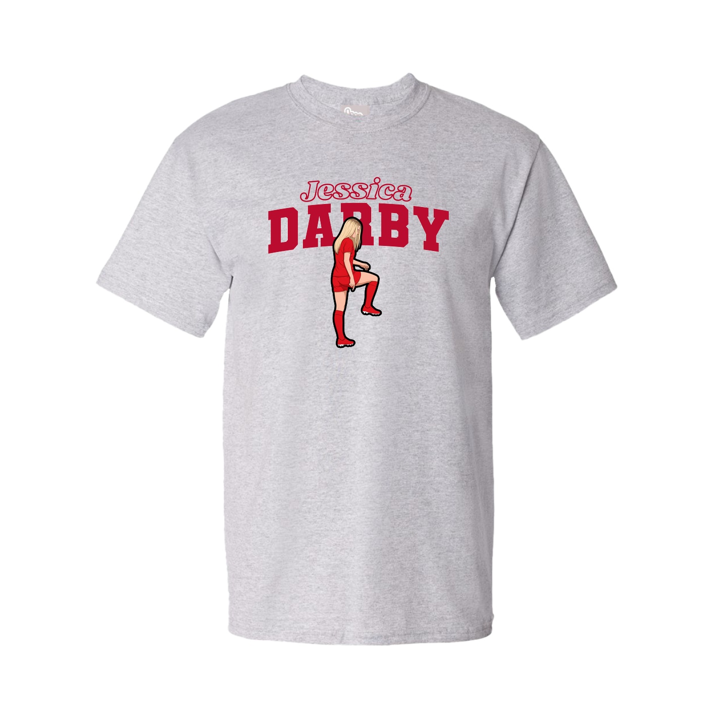 Youth Tee — Name Arch in Grey