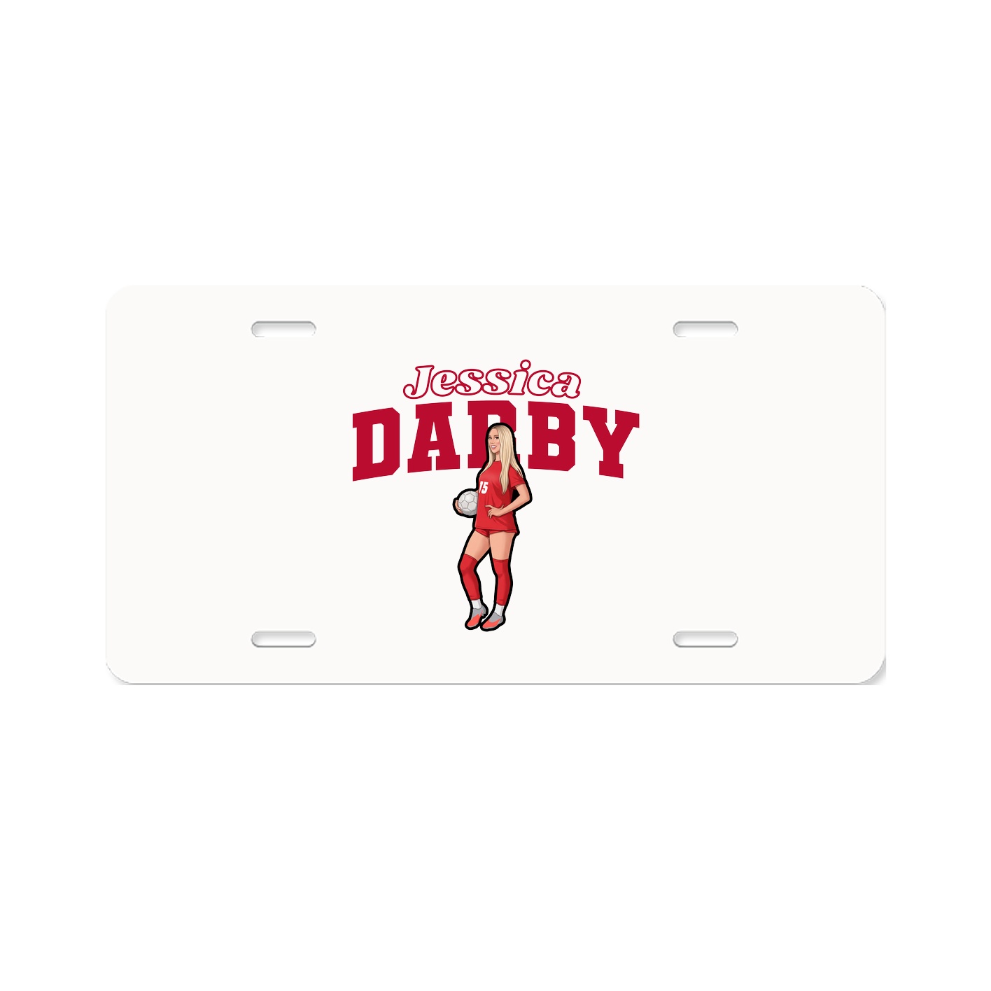 License Plate — Name Arch in Classic