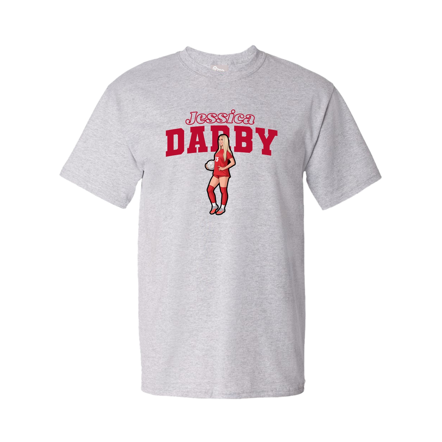 Tee — Name Arch in Grey