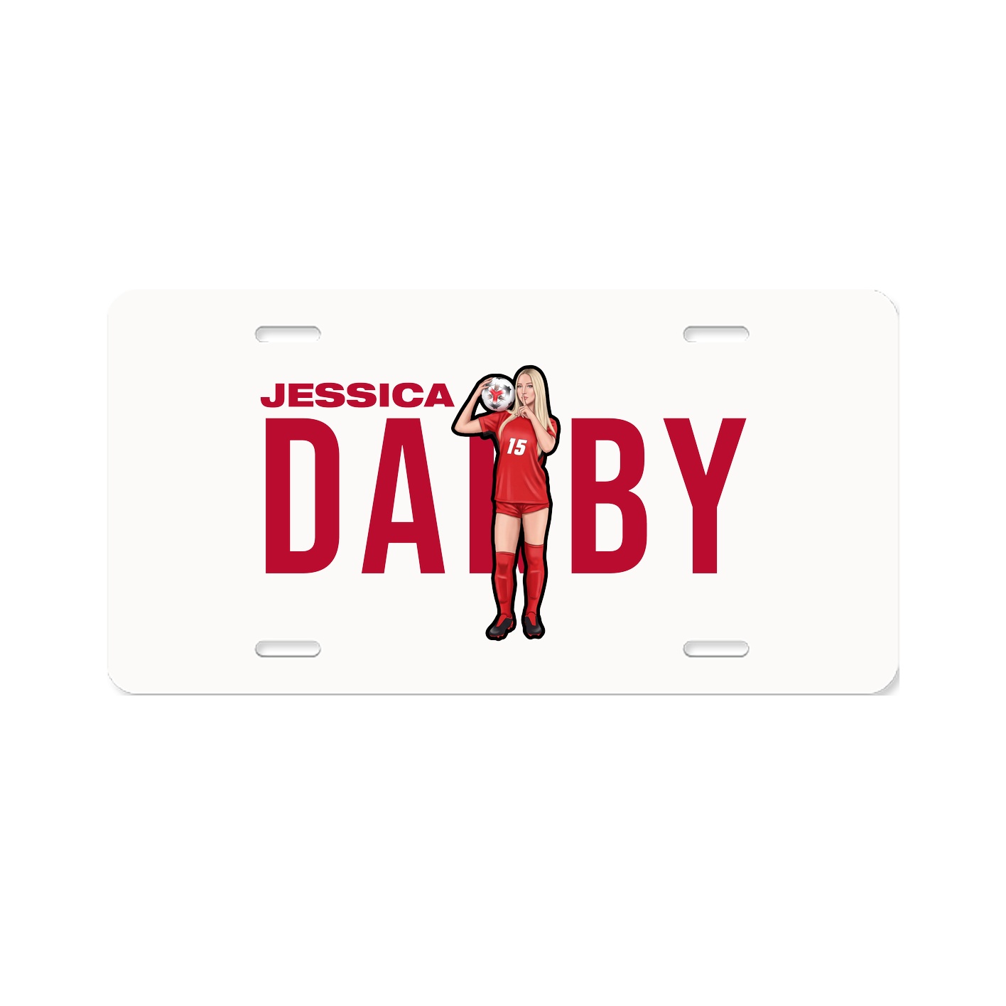 License Plate — Player Name in Classic