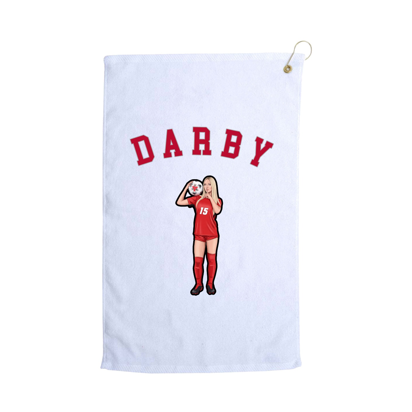 Golf Towel — Shirsey Arch in White